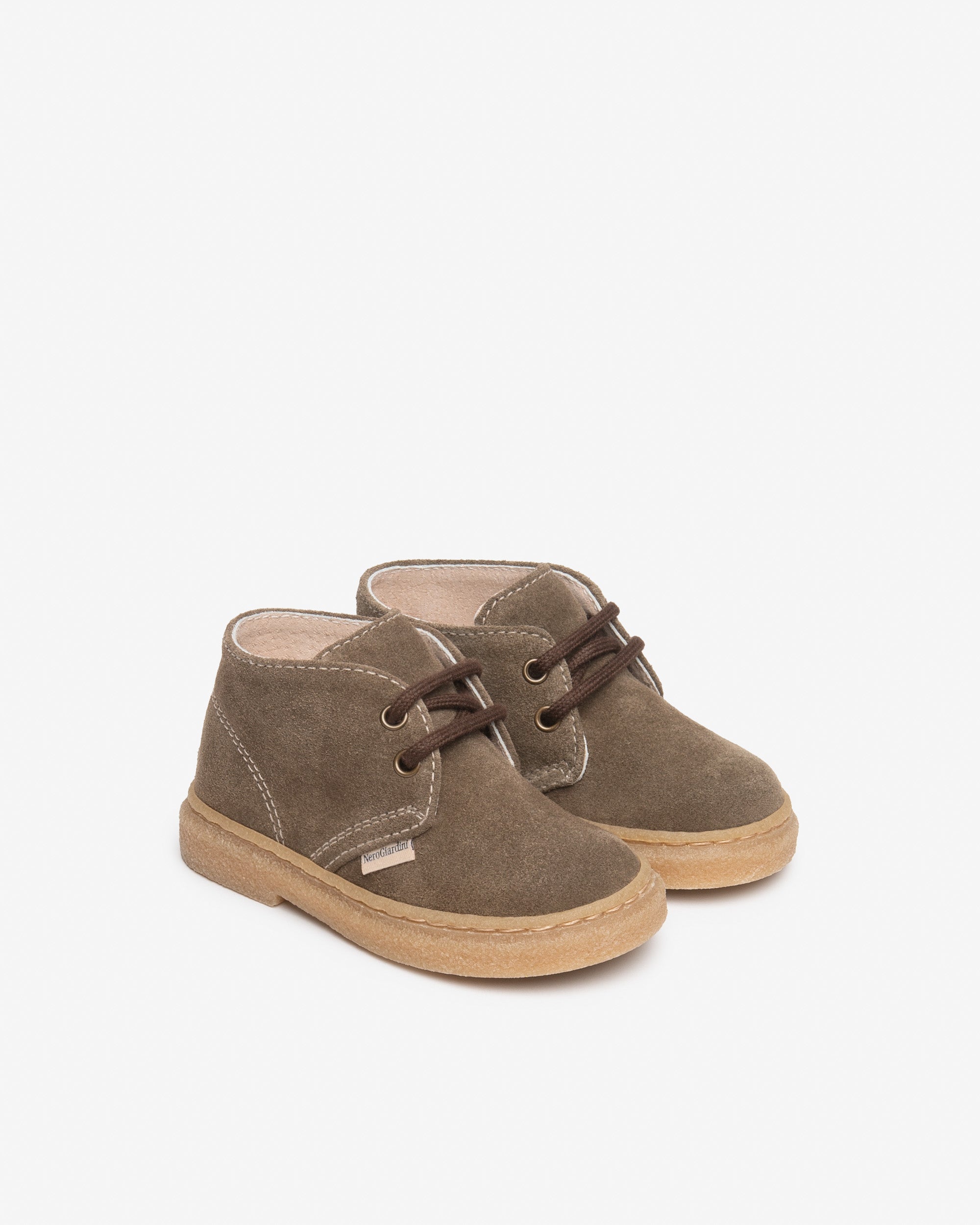 NeroGiardini Bottes Junior Garçon Daim Laçage