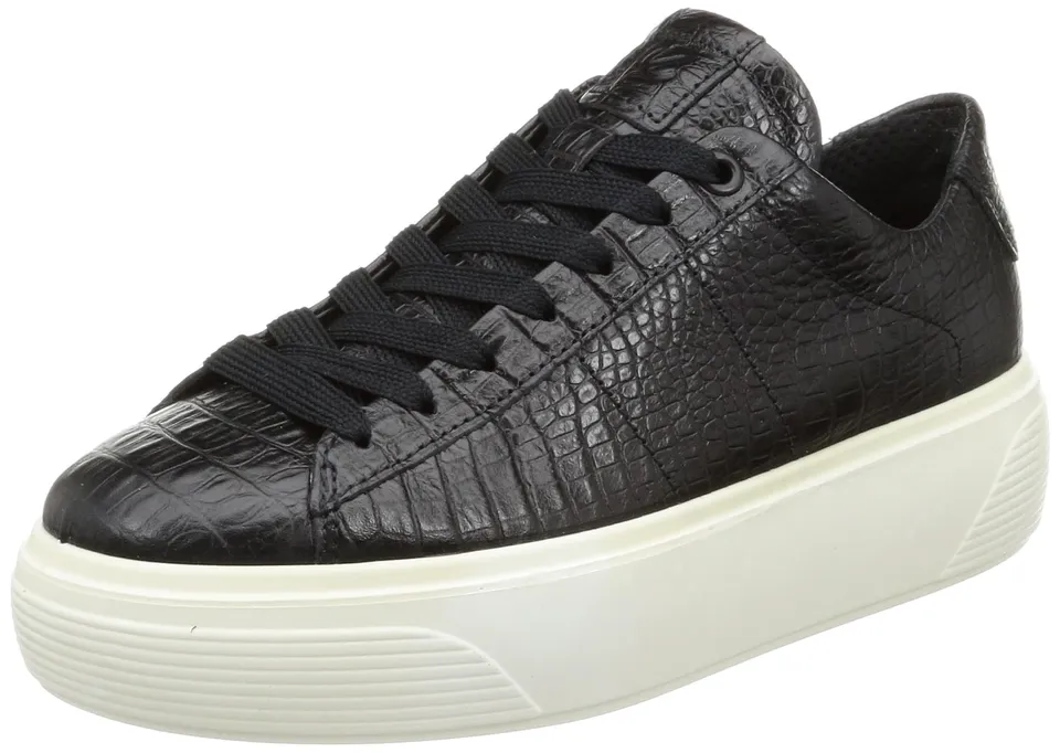 ECCO Street Platform Baskets Noir 35 EU Cuir Croco
