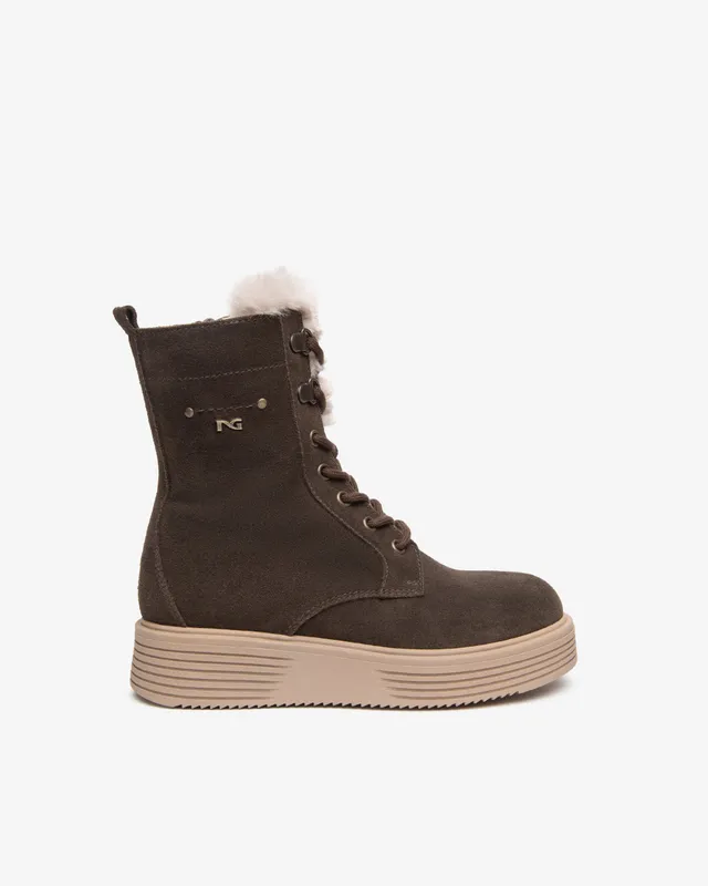 NeroGiardini Bottines Motardes Fille Daim Zip 31-39