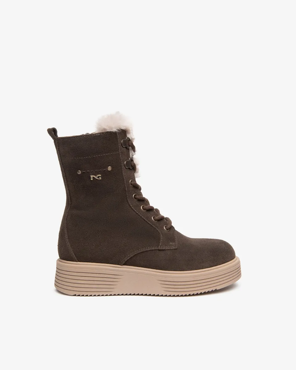 NeroGiardini Bottines Motardes Fille Daim Zip 31-39