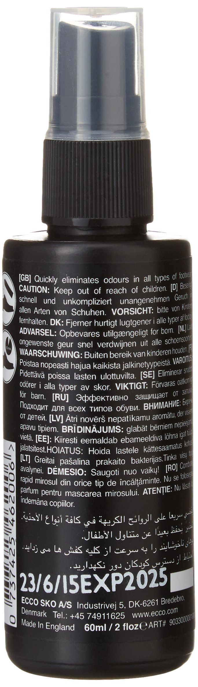 ECCO Spray désodorisant chaussures cuir 60 ml