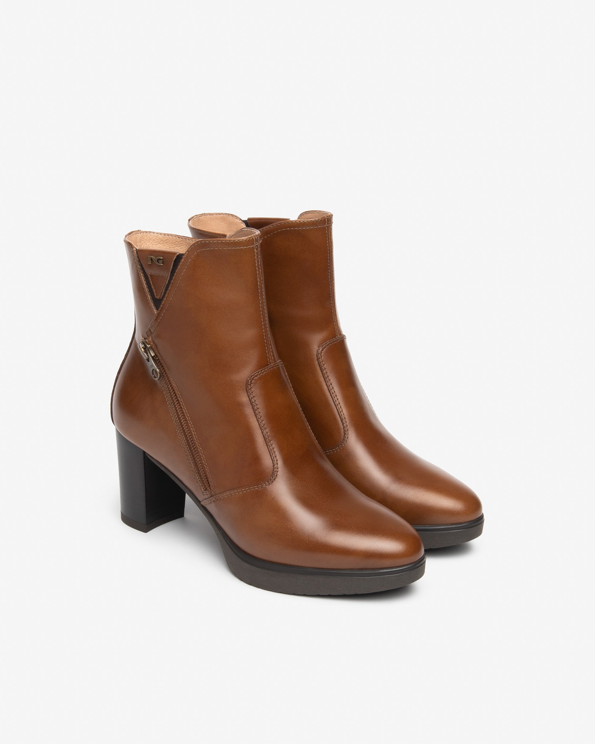Nerogiardini Bottines Femme Cuir Plateforme 70mm