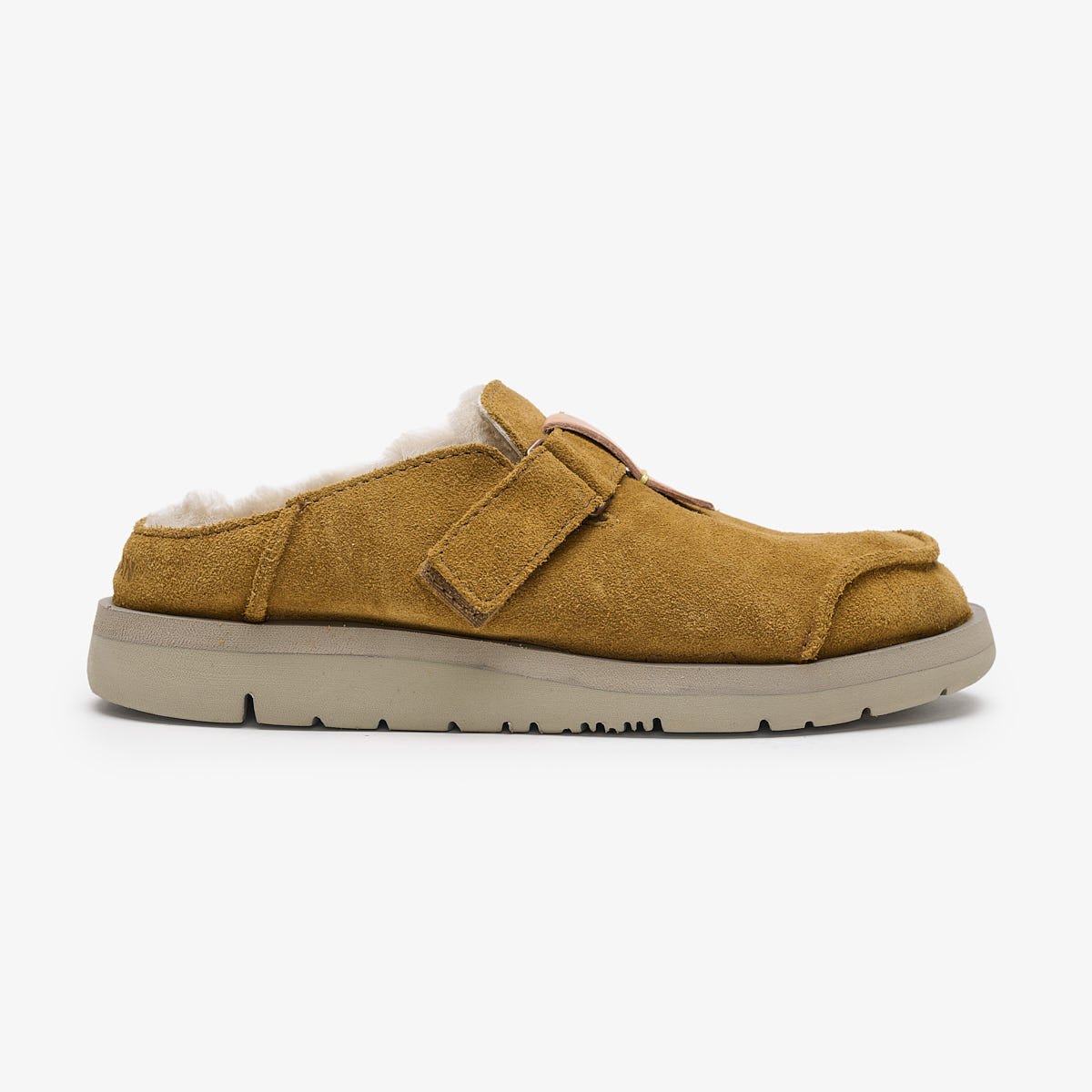 Satorisan Uwabaki Clog Suede sabots marron daim
