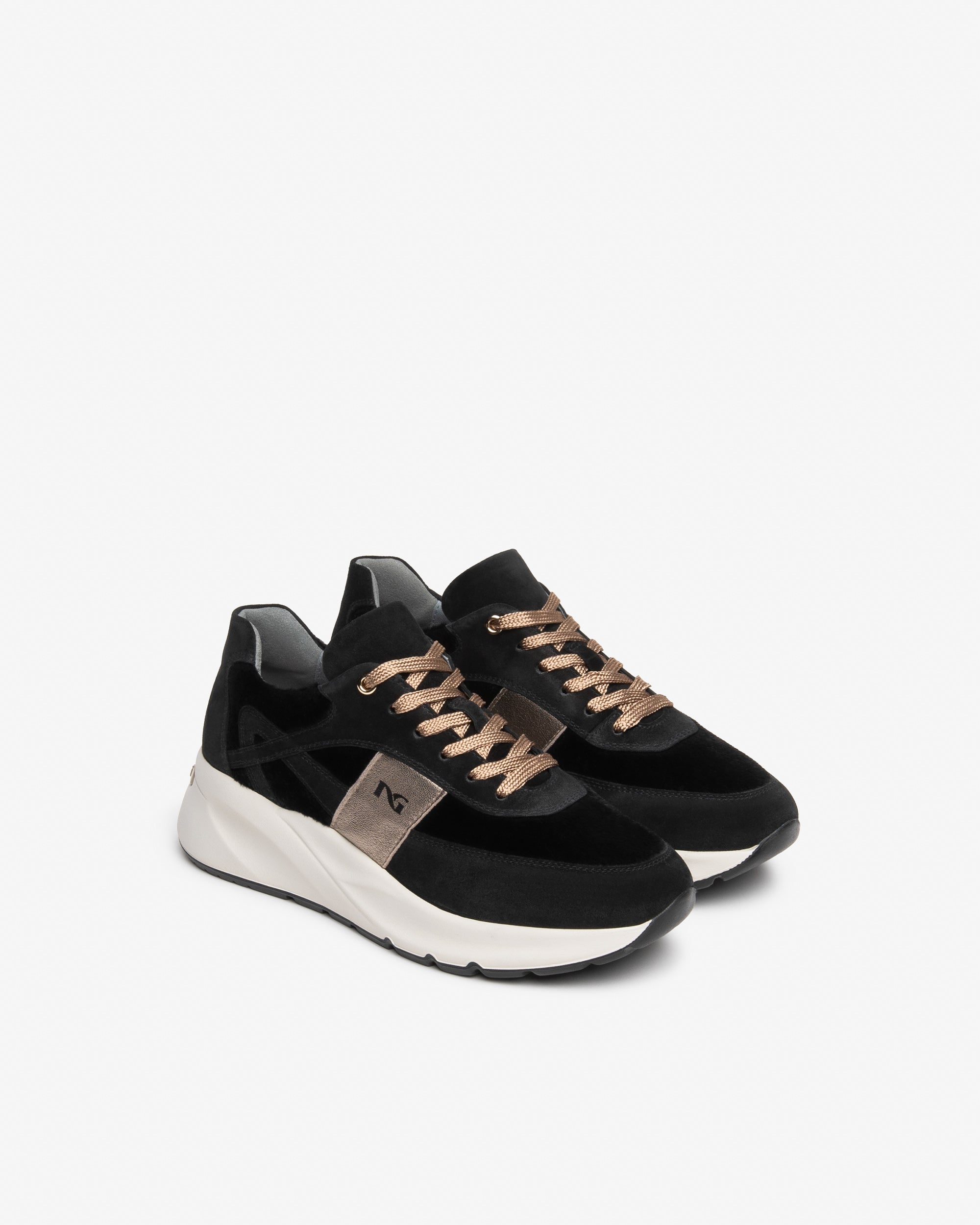 NeroGiardini Sneakers Femme Daim Cuir Baskets 35-41 45mm