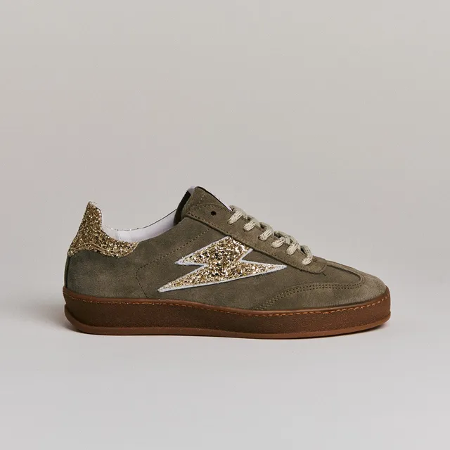 SMR India D584 baskets daim kaky glitter or