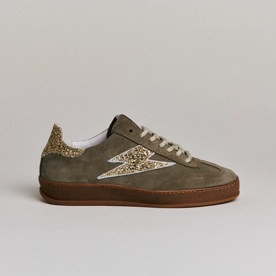 SMR India D584 baskets daim kaky glitter or