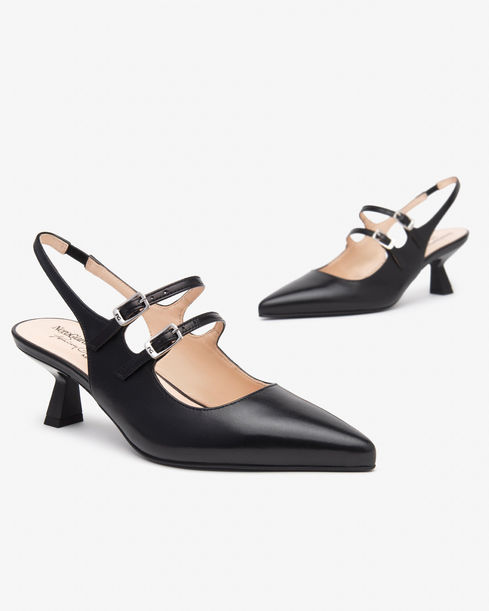 Nerogiardini Slingbacks Femme Cuir Escarpins