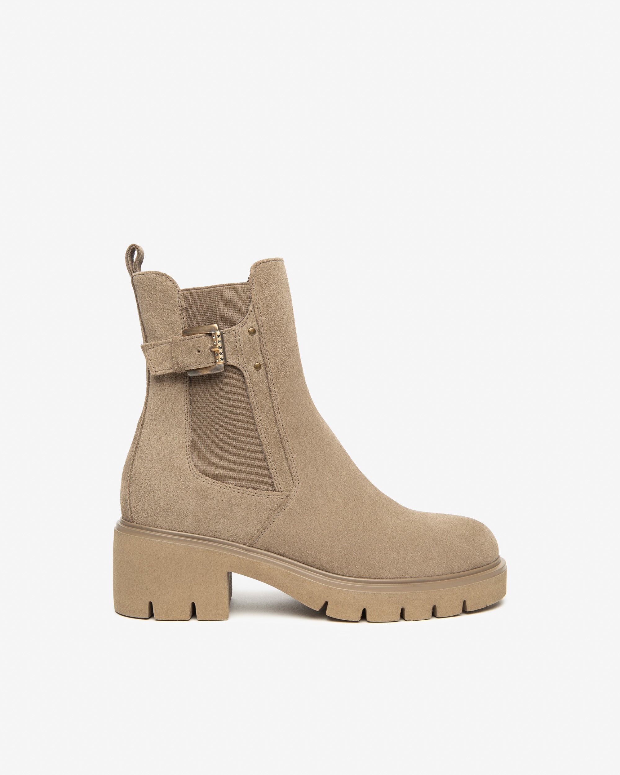 NeroGiardini Bottines Chelsea Cuir Velours Femme DryGo