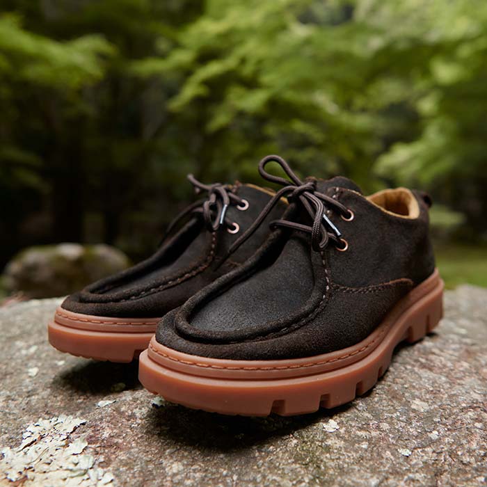Satorisan Unalome Wallaby mocassins cuir vert laurier