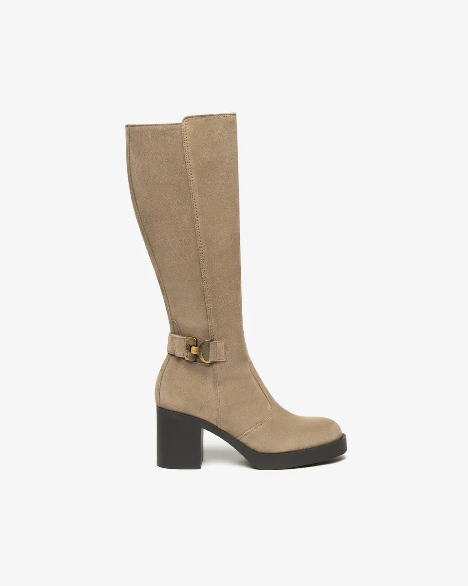 NeroGiardini Bottes Bottes Cuir Velours Femme 38