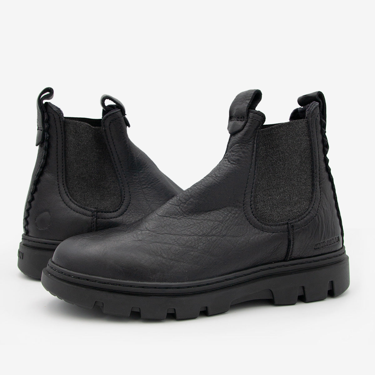 Satorisan Unalome Chelsea Premium bottines cuir noir