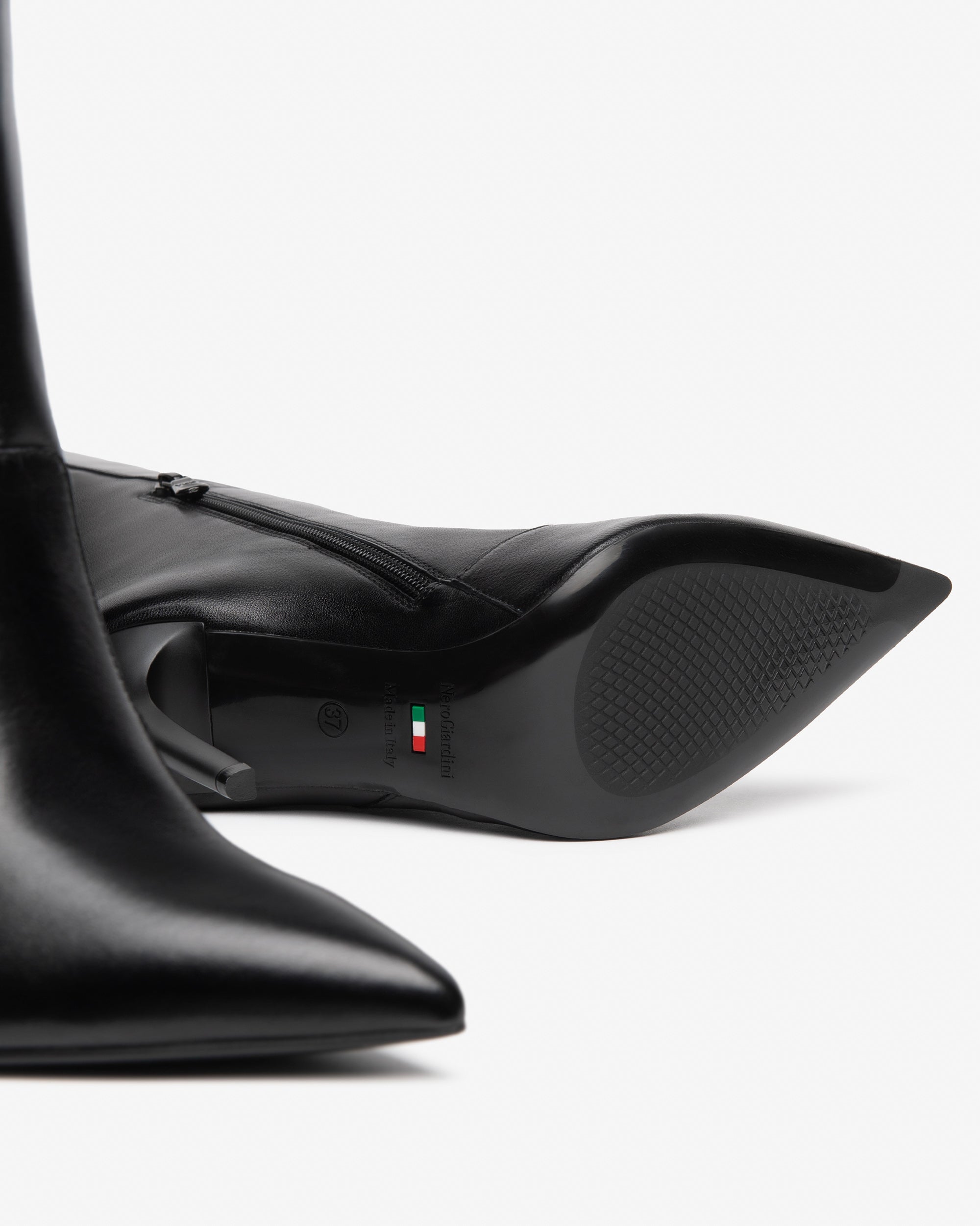 Nerogiardini Bottes bottes femme cuir talon 95 mm