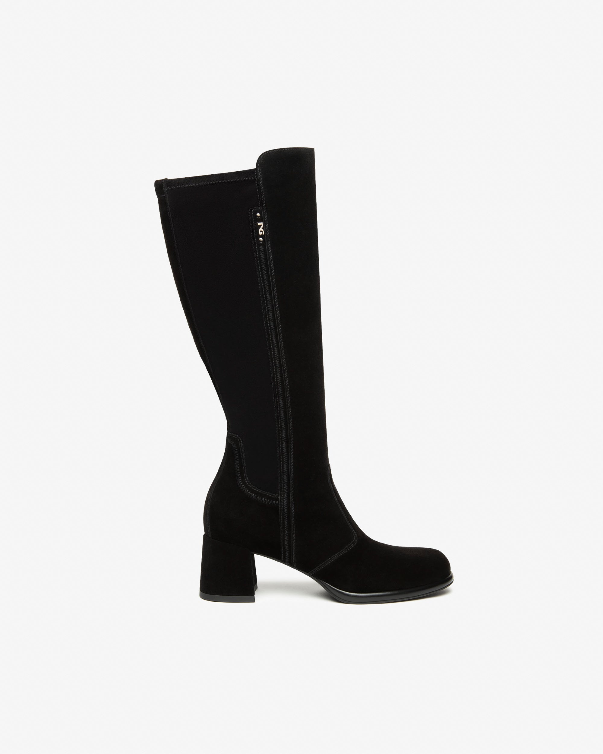 NeroGiardini Bottes Femme Cuir Velours Technique Hiver
