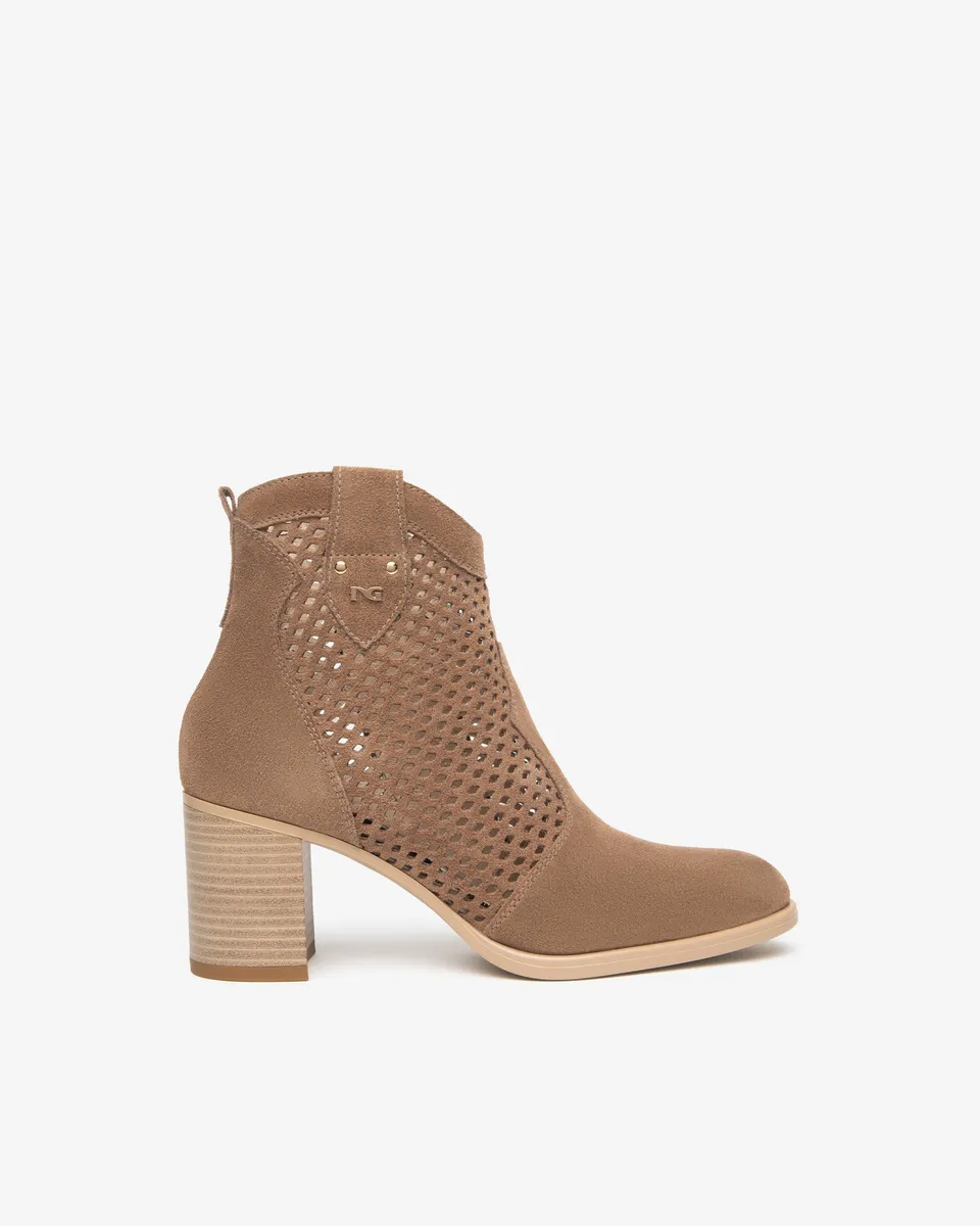 NeroGiardini Bottines Femme Cuir Velours bottines 35-41 made in Italy
