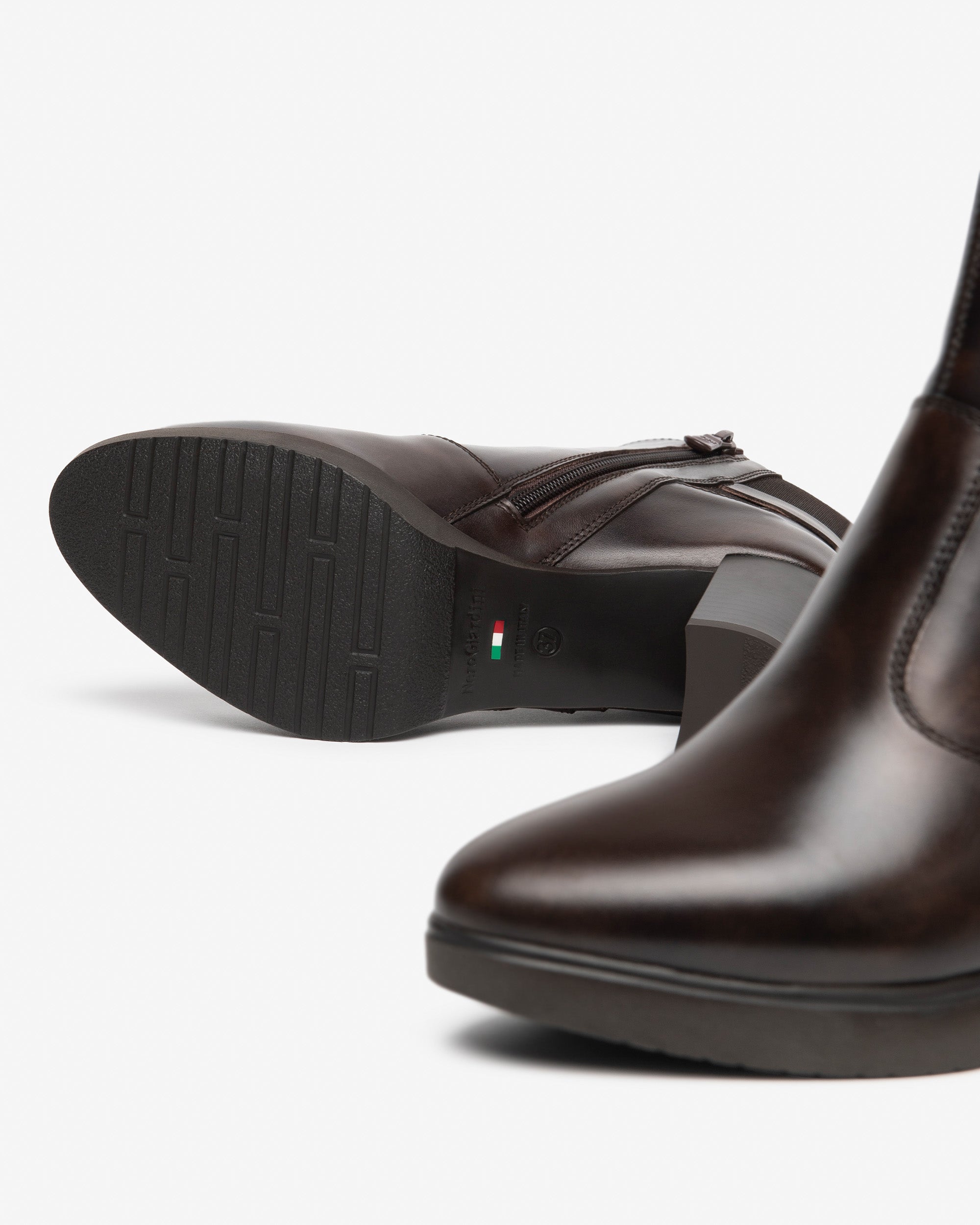 NeroGiardini Bottines Femme Cuir Talon 70mm Zip