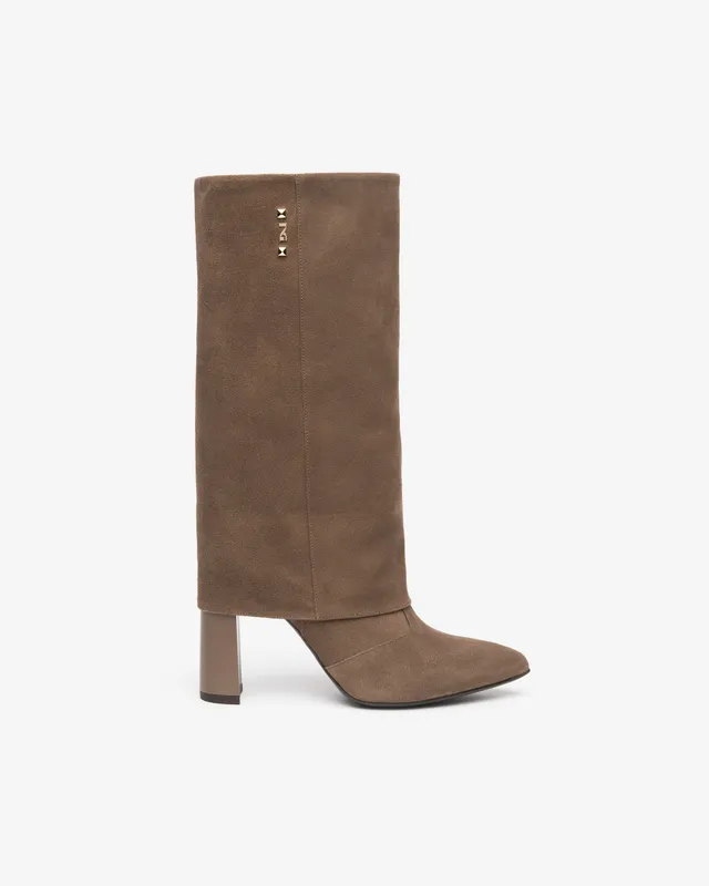 NeroGiardini Bottes Femme Daim Talon 95 mm