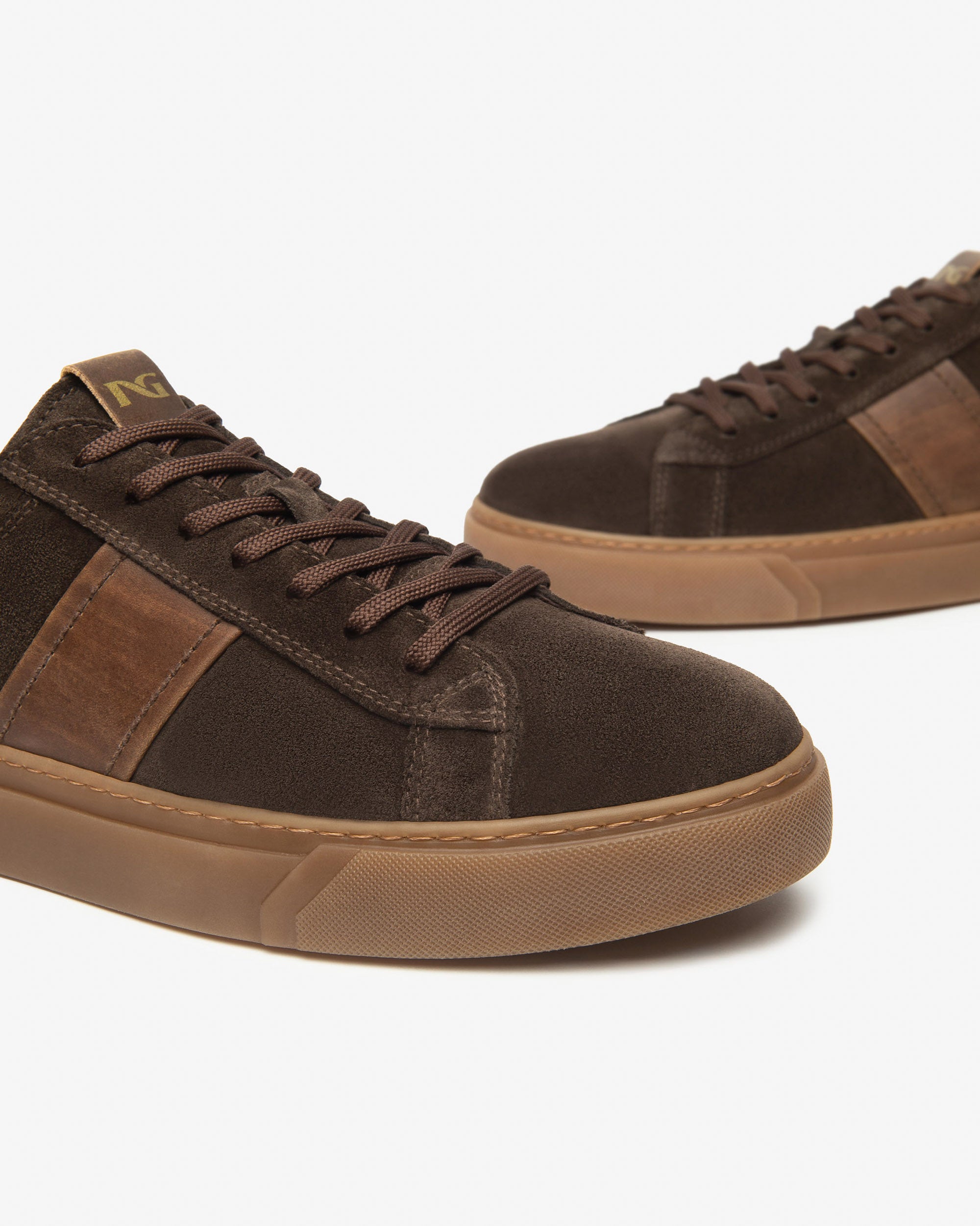 NeroGiardini Sneakers Homme Cuir Velours Confort