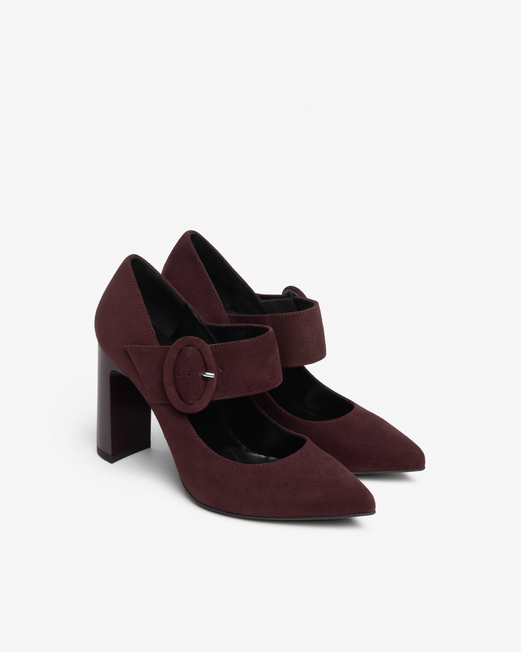 Nerogiardini Ballerines Babies Cuir Velours Femme Talon