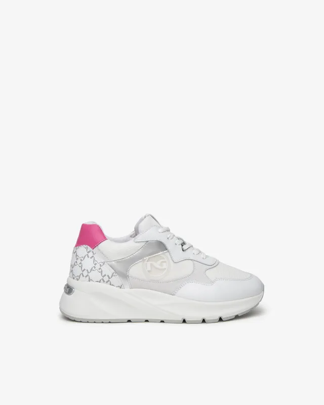 NeroGiardini Sneakers Femme Cuir Daim Toile Confort