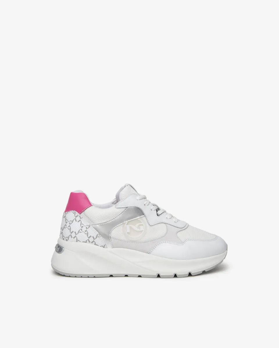 NeroGiardini Sneakers Femme Cuir Daim Toile Confort