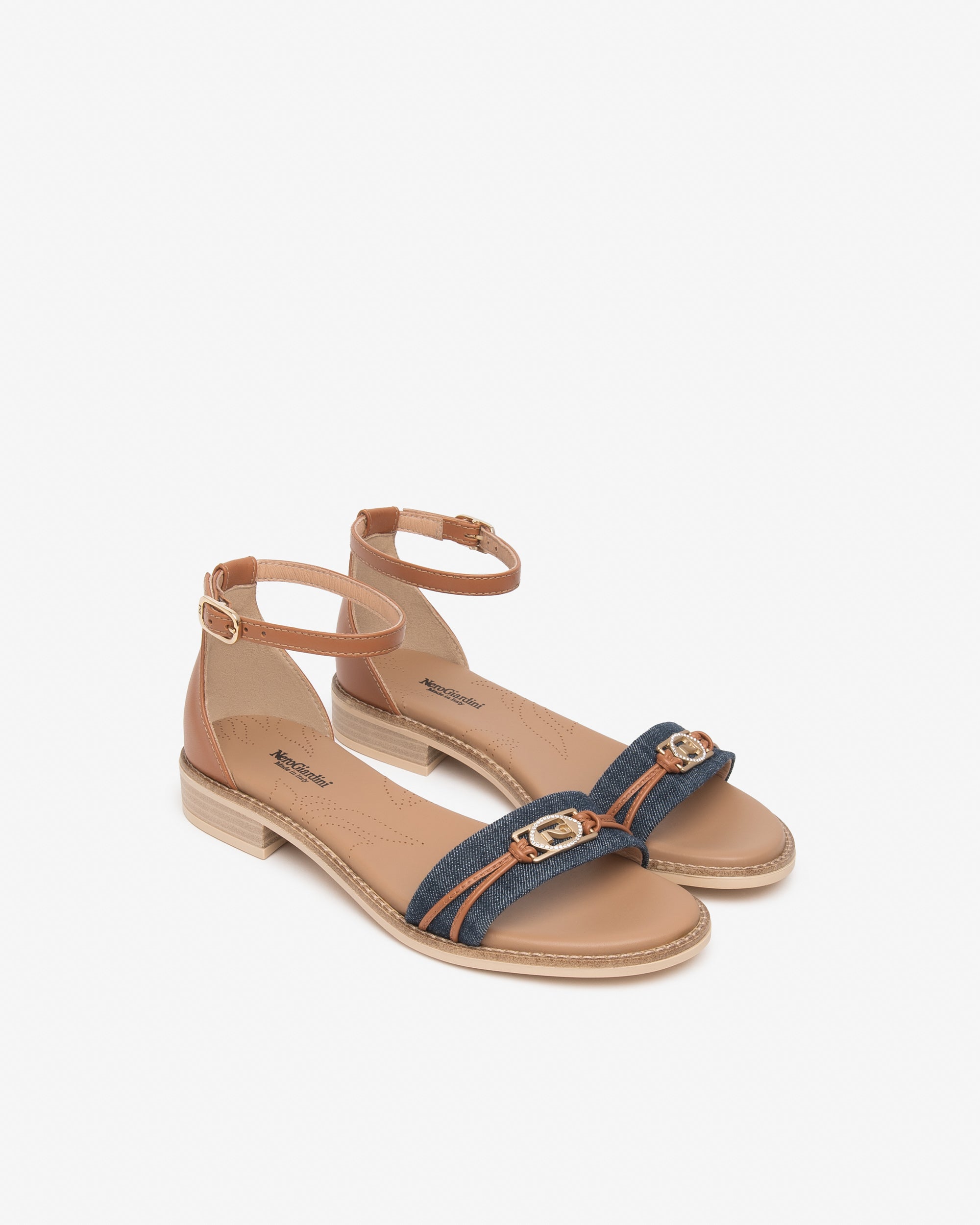 NeroGiardini Sandales Femme Cuir Tissu pointure 35-41