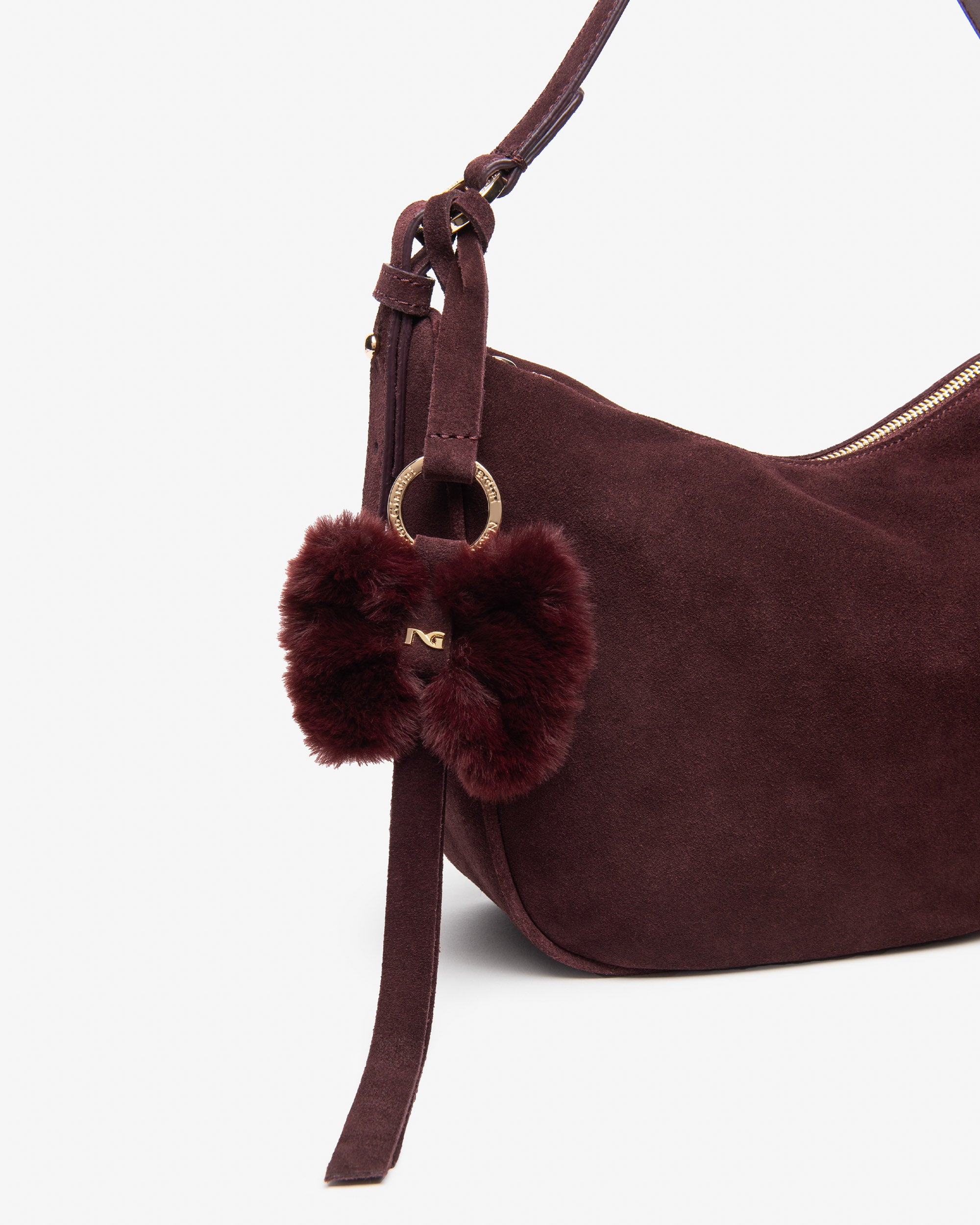 Nerogiardini Sacs Femme Daim Besace Zip Hobo