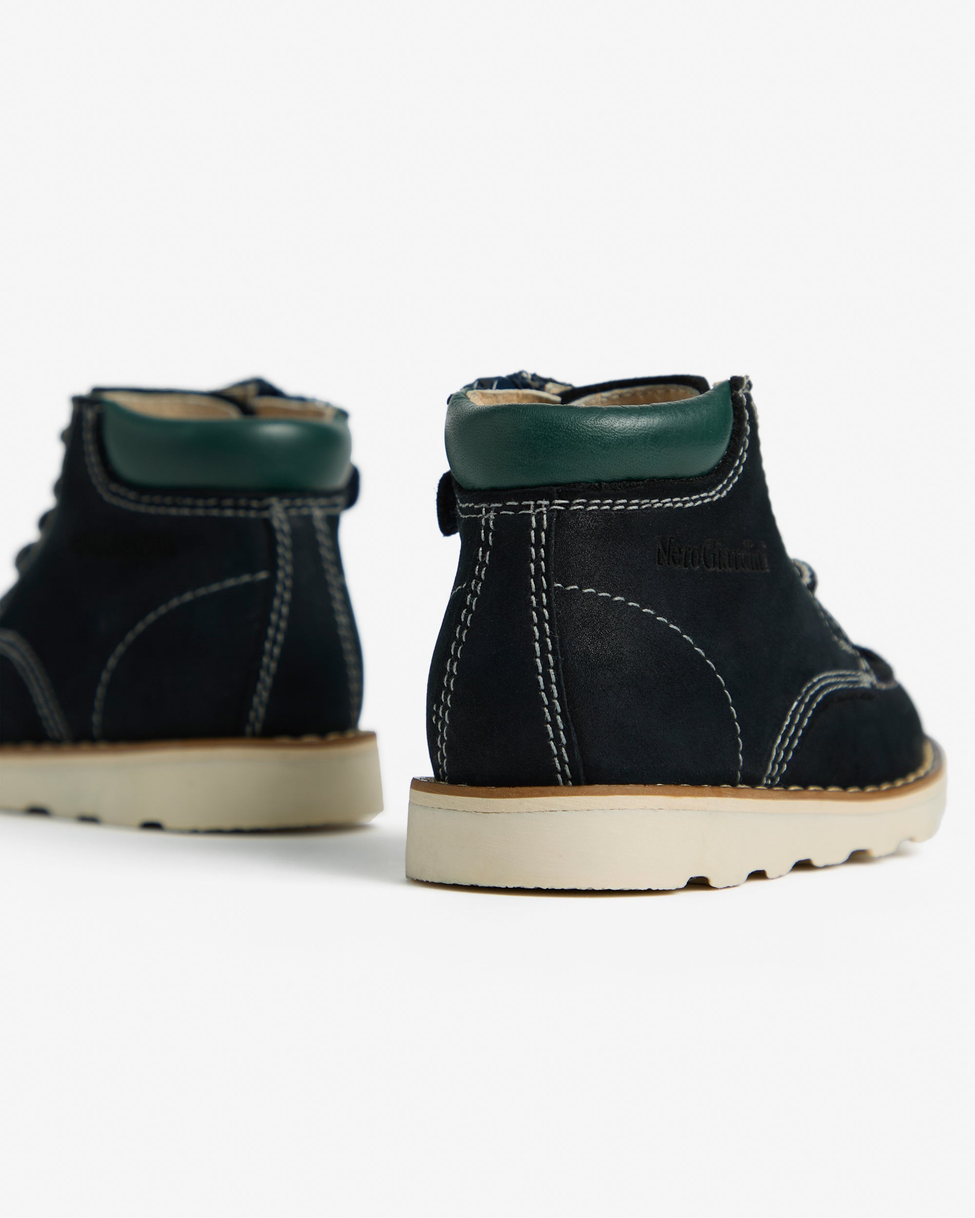NeroGiardini Bottines Garçon Junior Cuir Zip 19-24