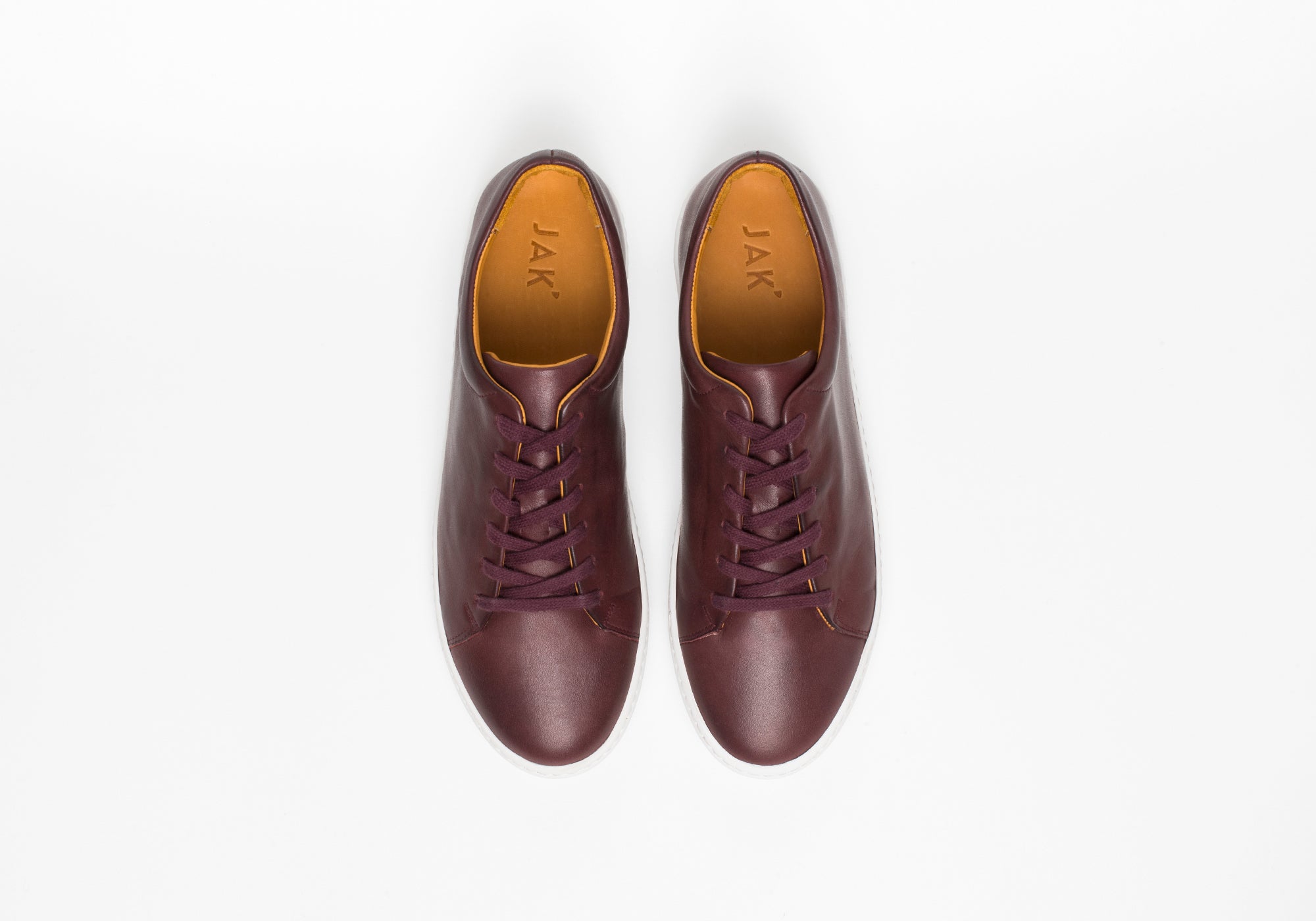 JAK Royal V.A. sneakers bordeaux cuir pleine fleur