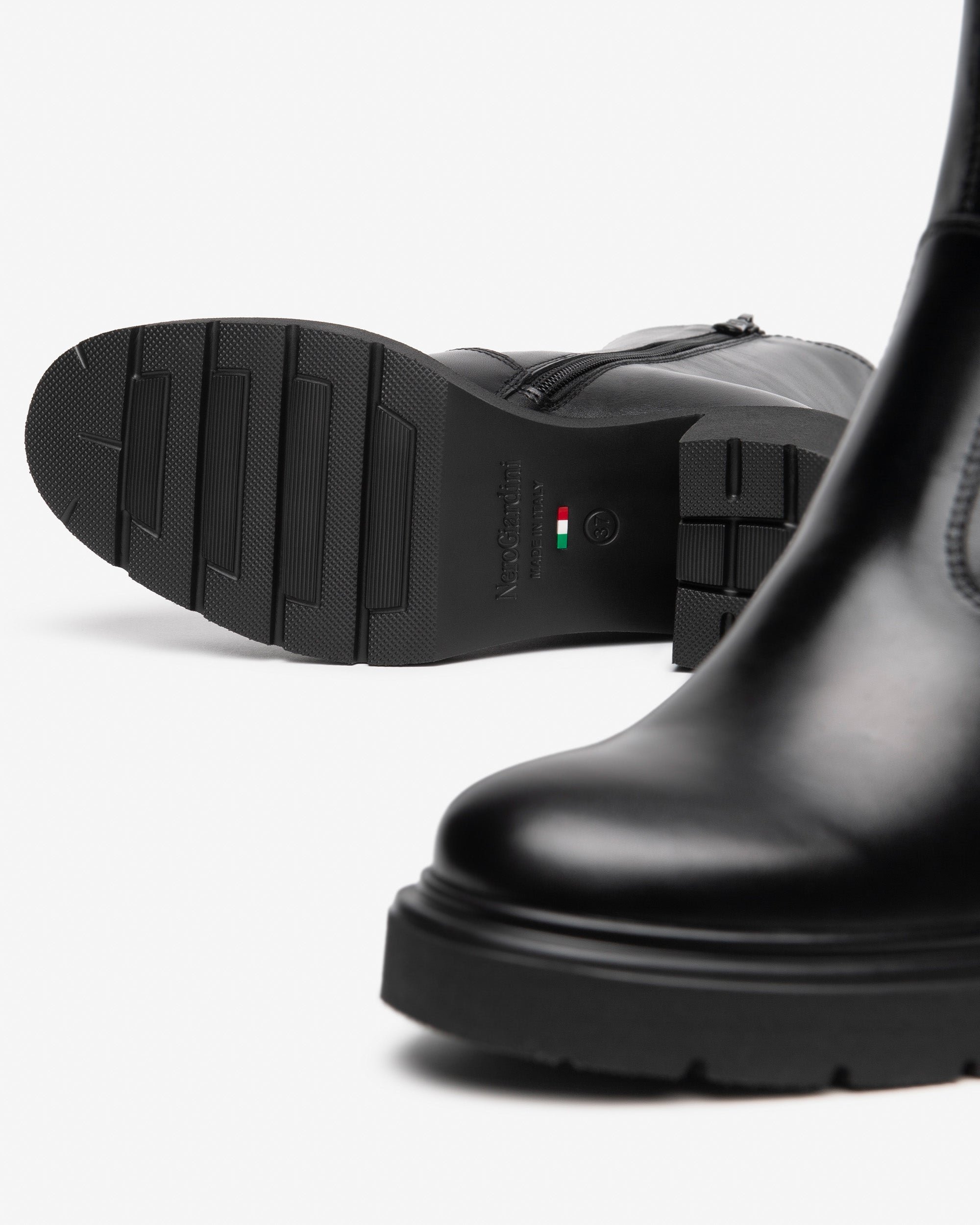 NeroGiardini Bottines Chelsea Femme Cuir Talon 85 mm