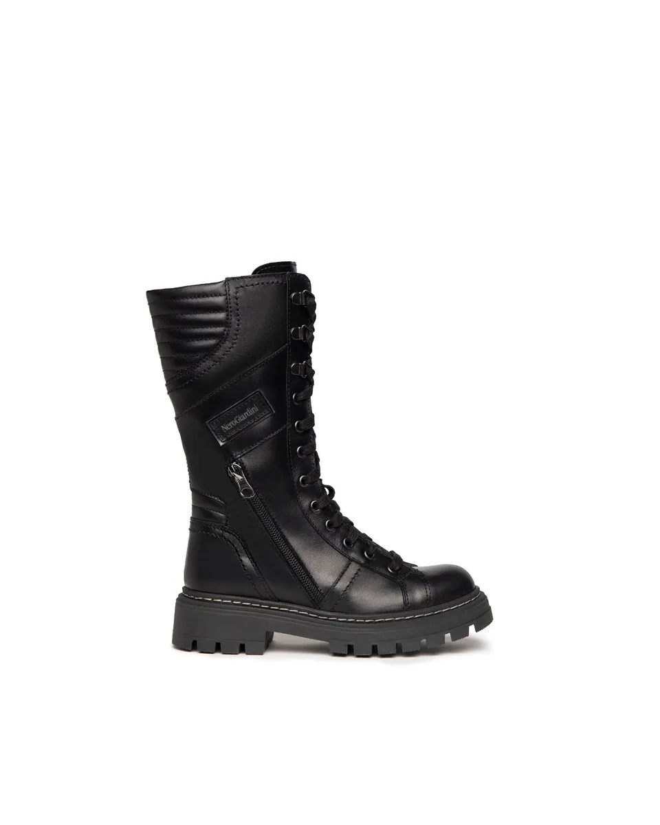 NeroGiardini Teens Bottes Cuir Fille Zip 31-39