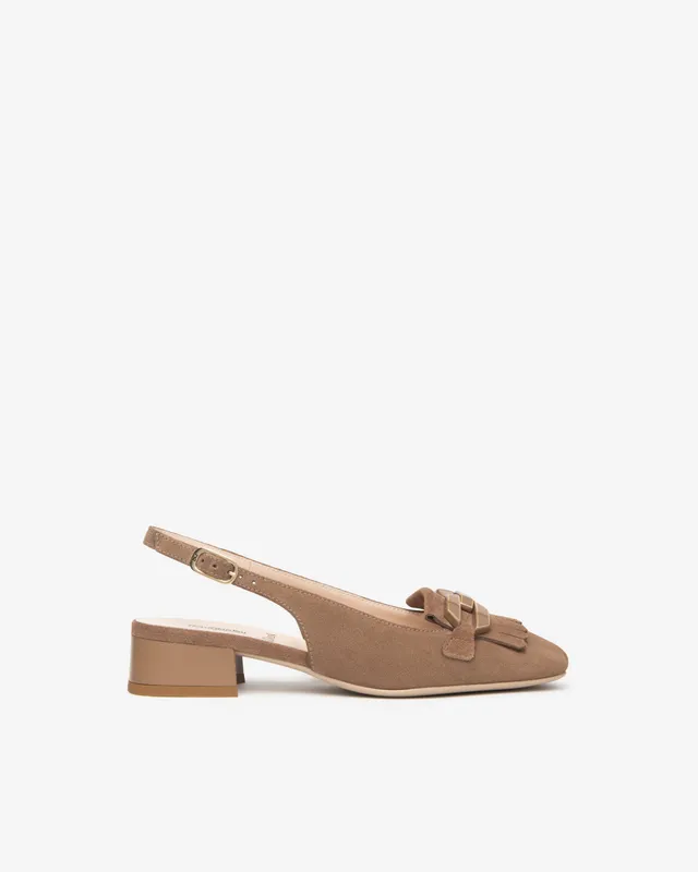 Nerogiardini Slingbacks cuir femme été bride arrière