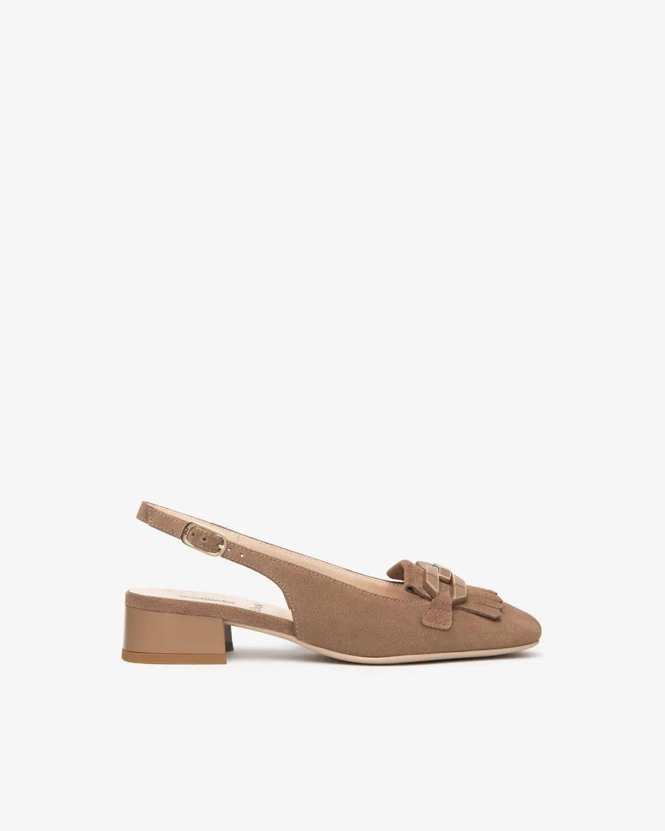 Nerogiardini Slingbacks cuir femme été bride arrière
