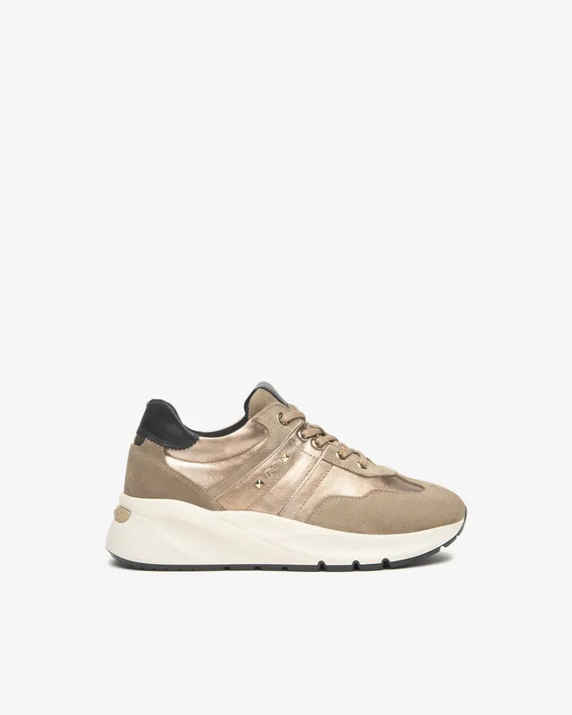 NeroGiardini Sneakers Femme Cuir Velours Confort