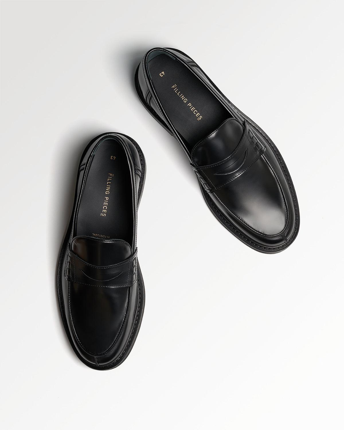 Filling Pieces Loafer Polido mocassins noirs cuir
