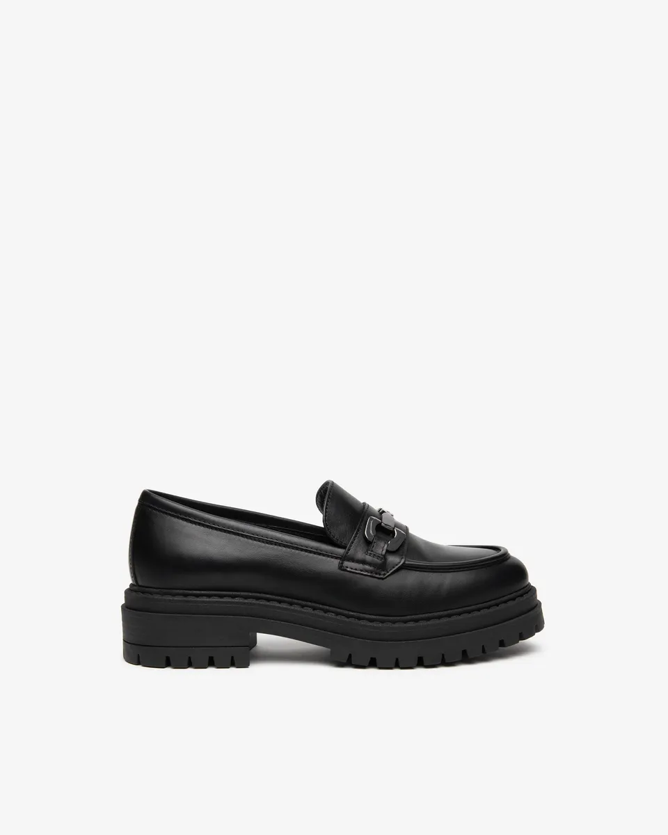 NeroGiardini Mocassins Femme Cuir Ornement Métal Talon 40 mm