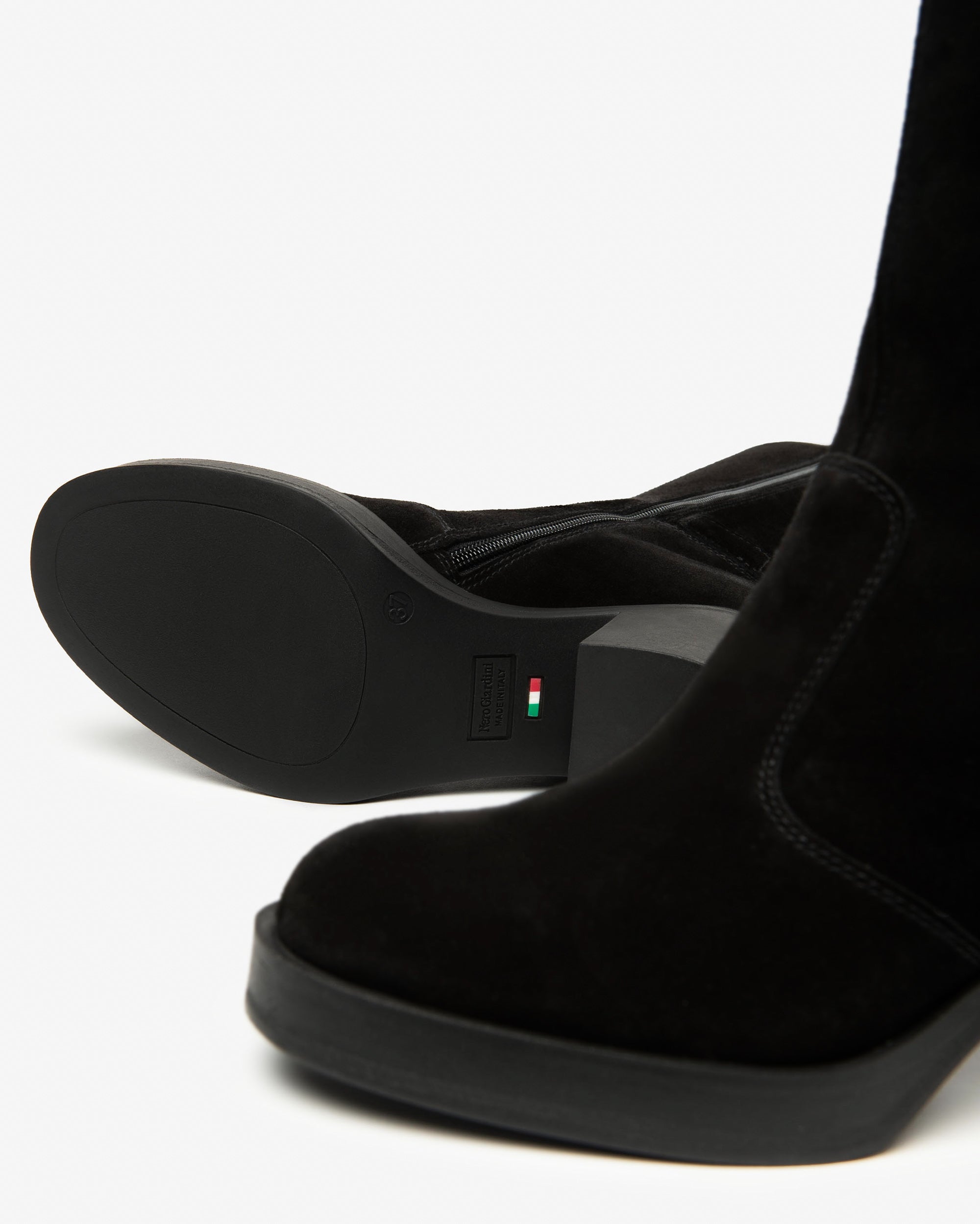 NeroGiardini Bottes bottes femme cuir velours 35-41