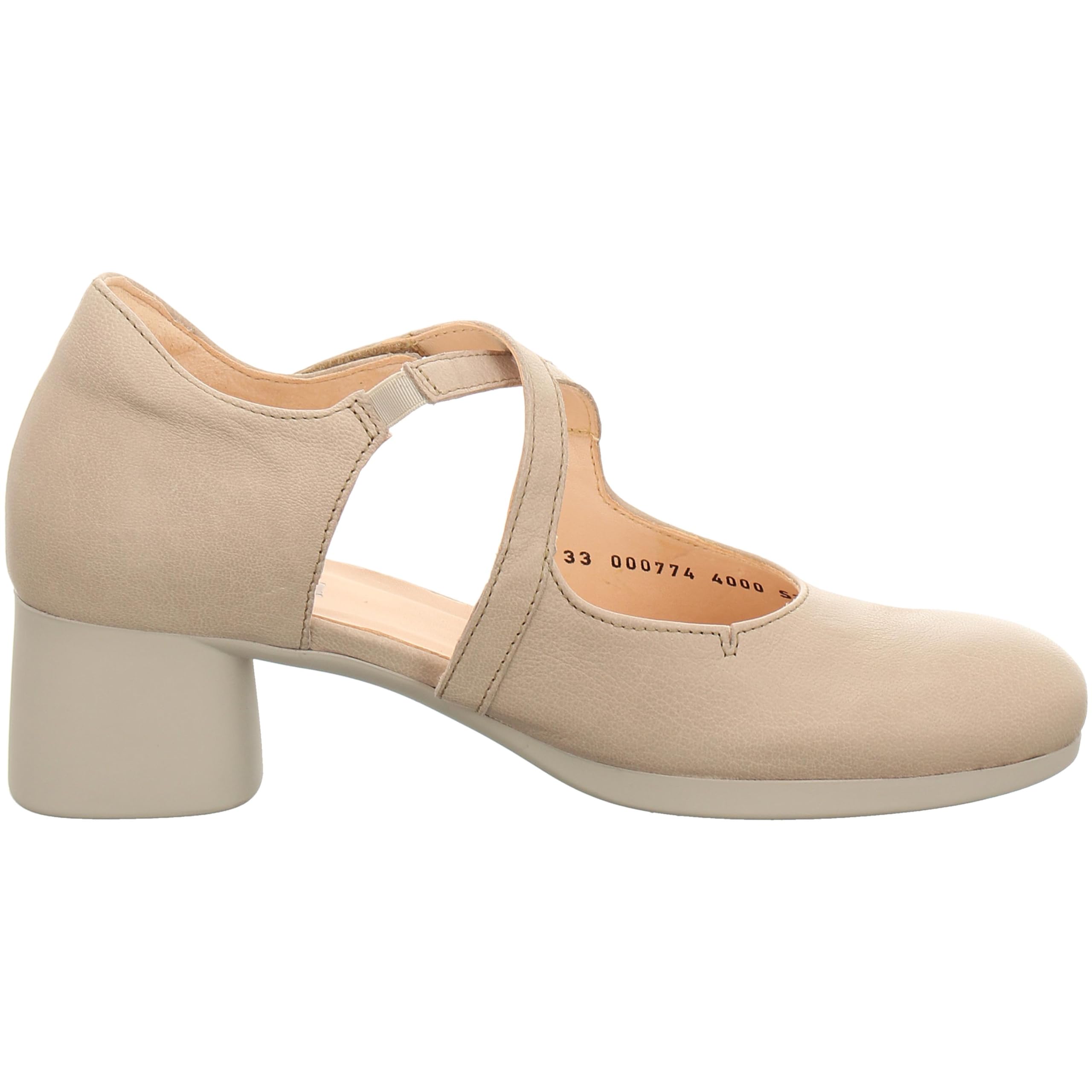 Think Nani Escarpin Femme Noir 38 EU Talon Bloc Cuir