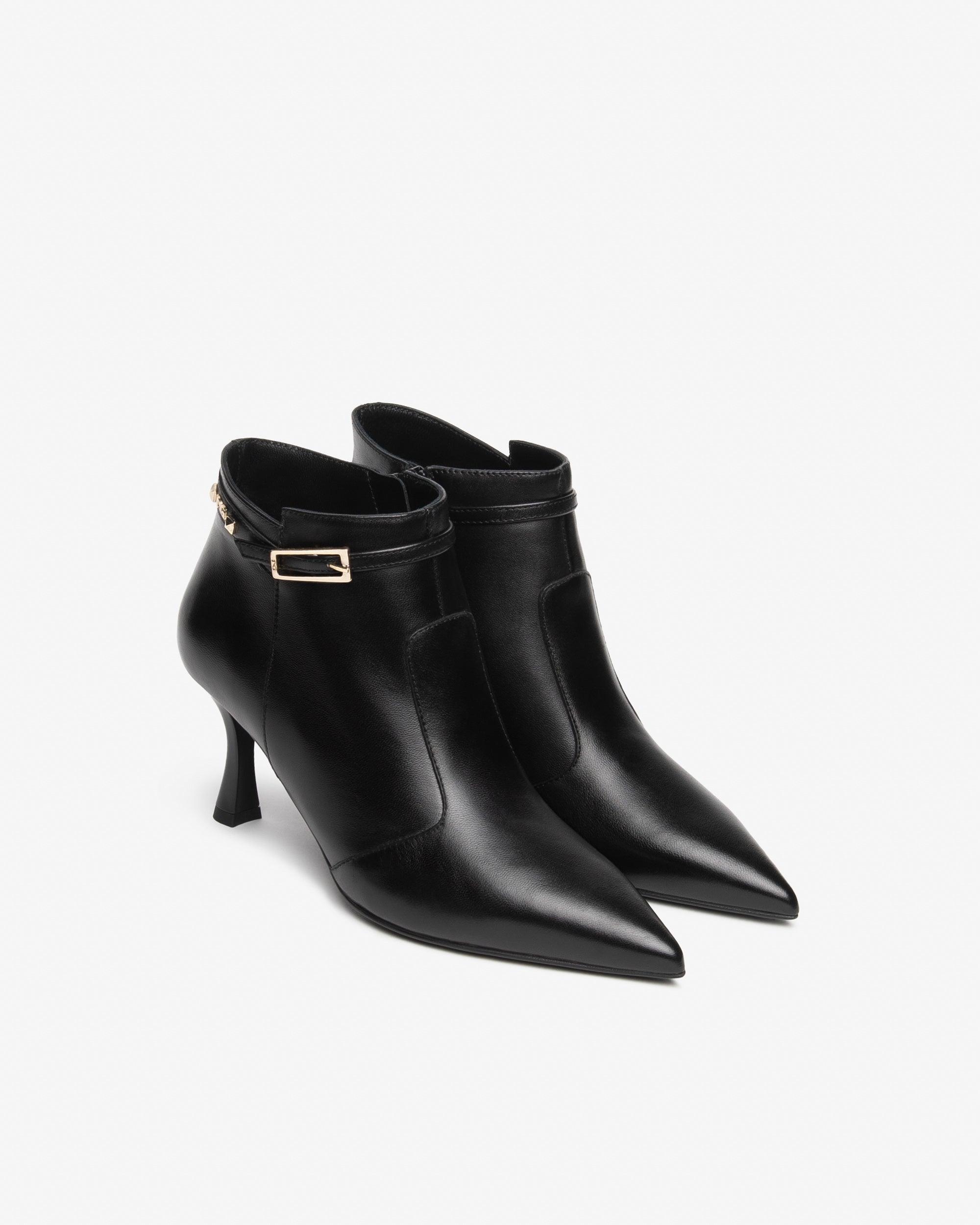 NeroGiardini Bottines Femme Cuir Talon Bobine 75mm