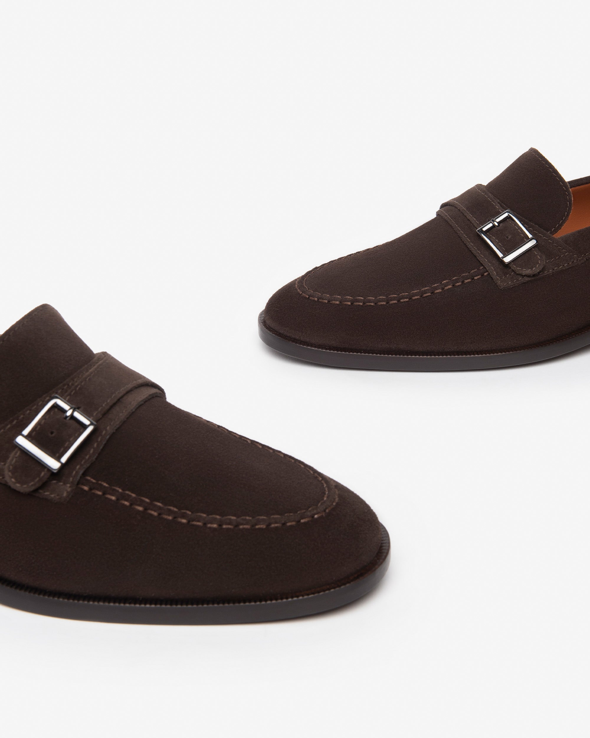 Nerogiardini Mocassins Homme Cuir Velours Boucle
