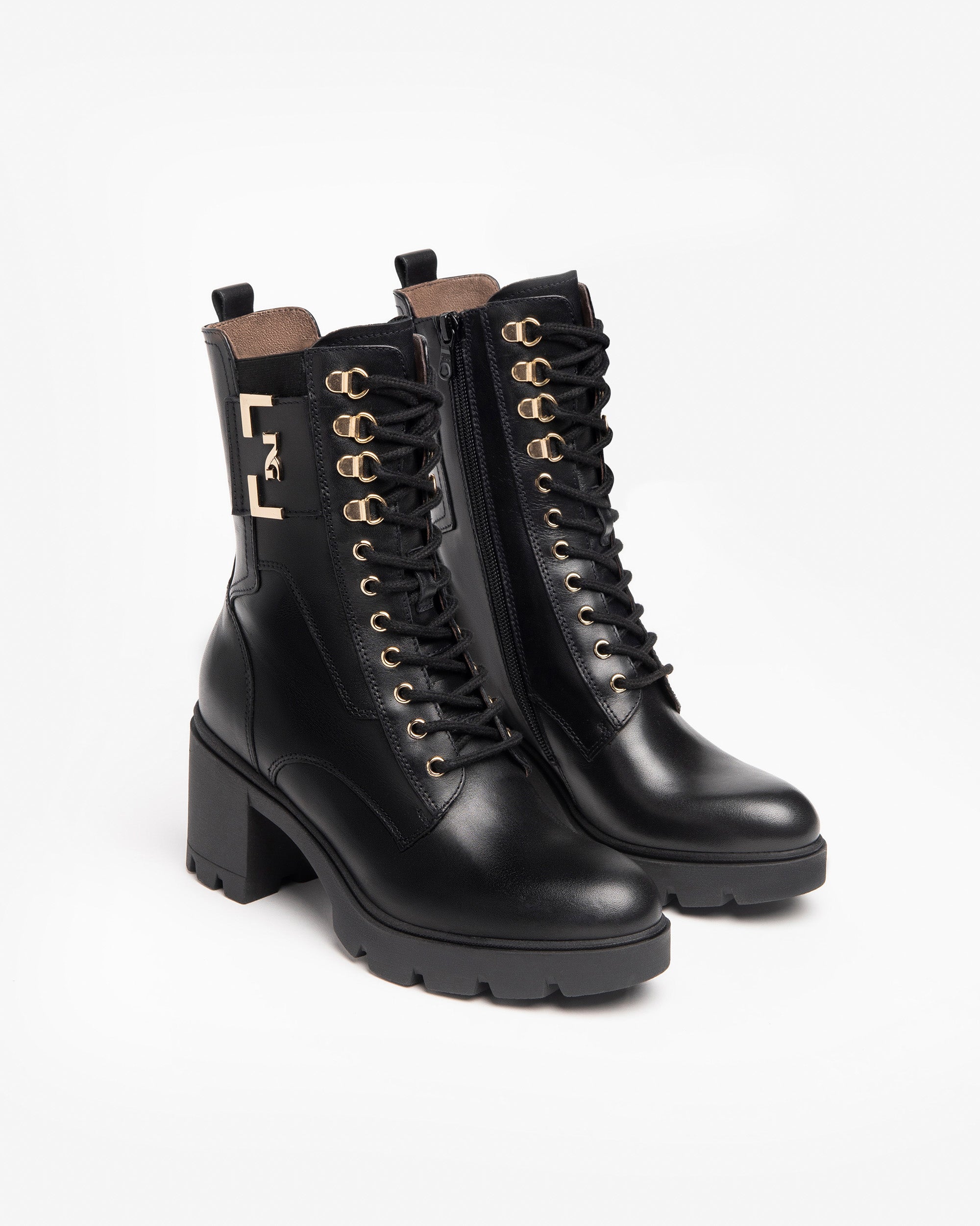 NeroGiardini Bottines Motardes Femme Cuir Combat 35-41