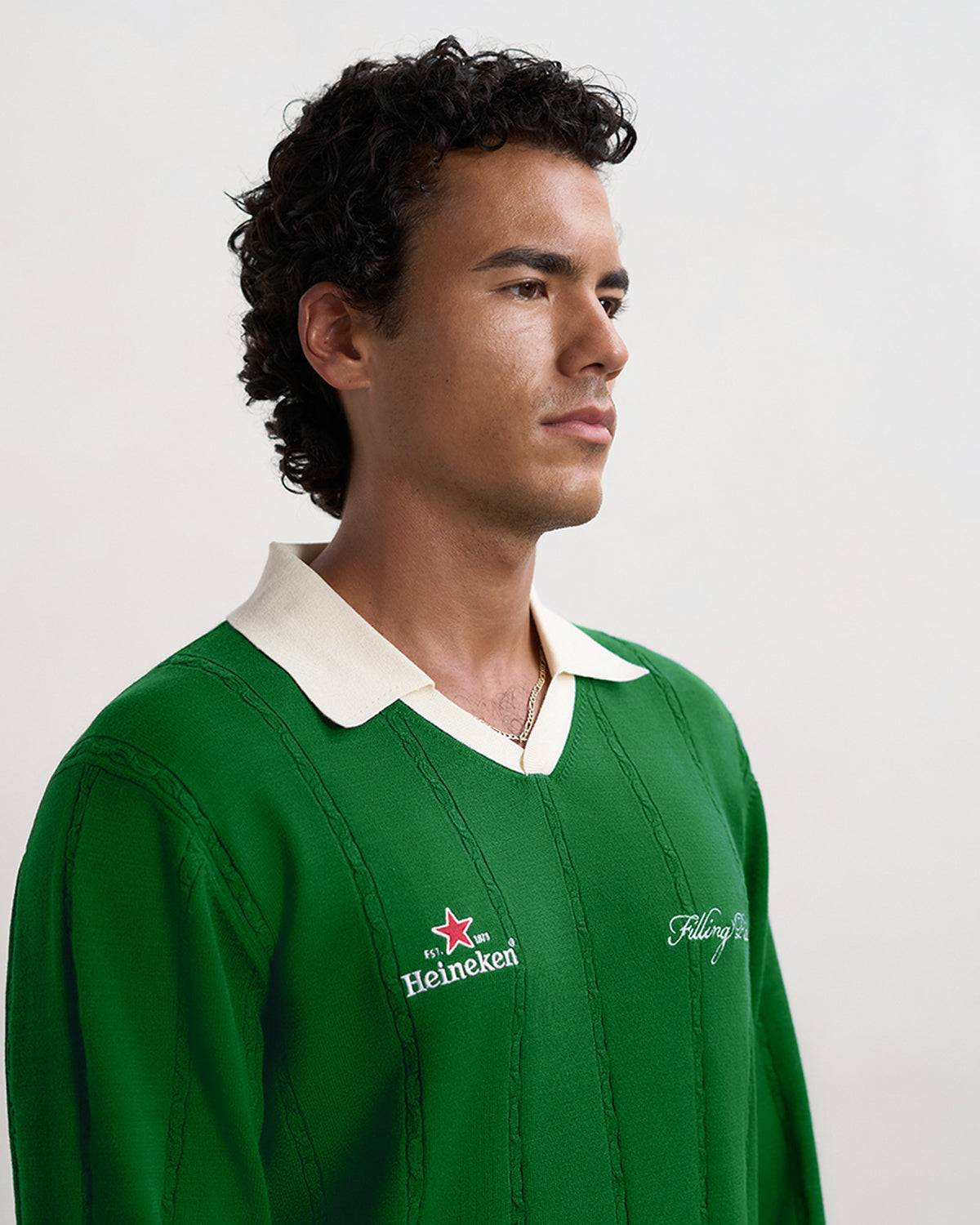 Filling Pieces Knit Jersey Heineken Green maillot vert