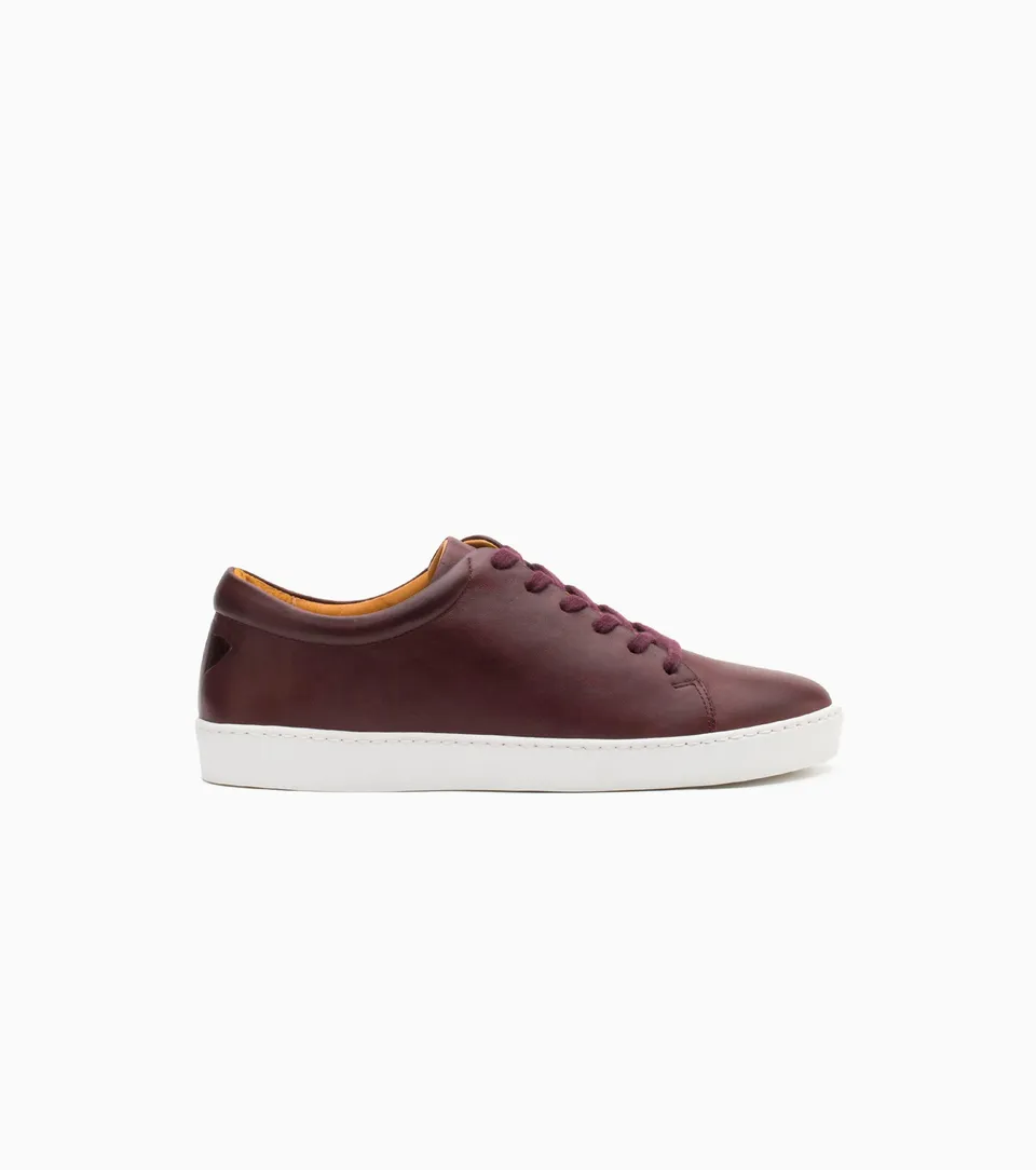 JAK Royal V.A. sneakers bordeaux cuir pleine fleur