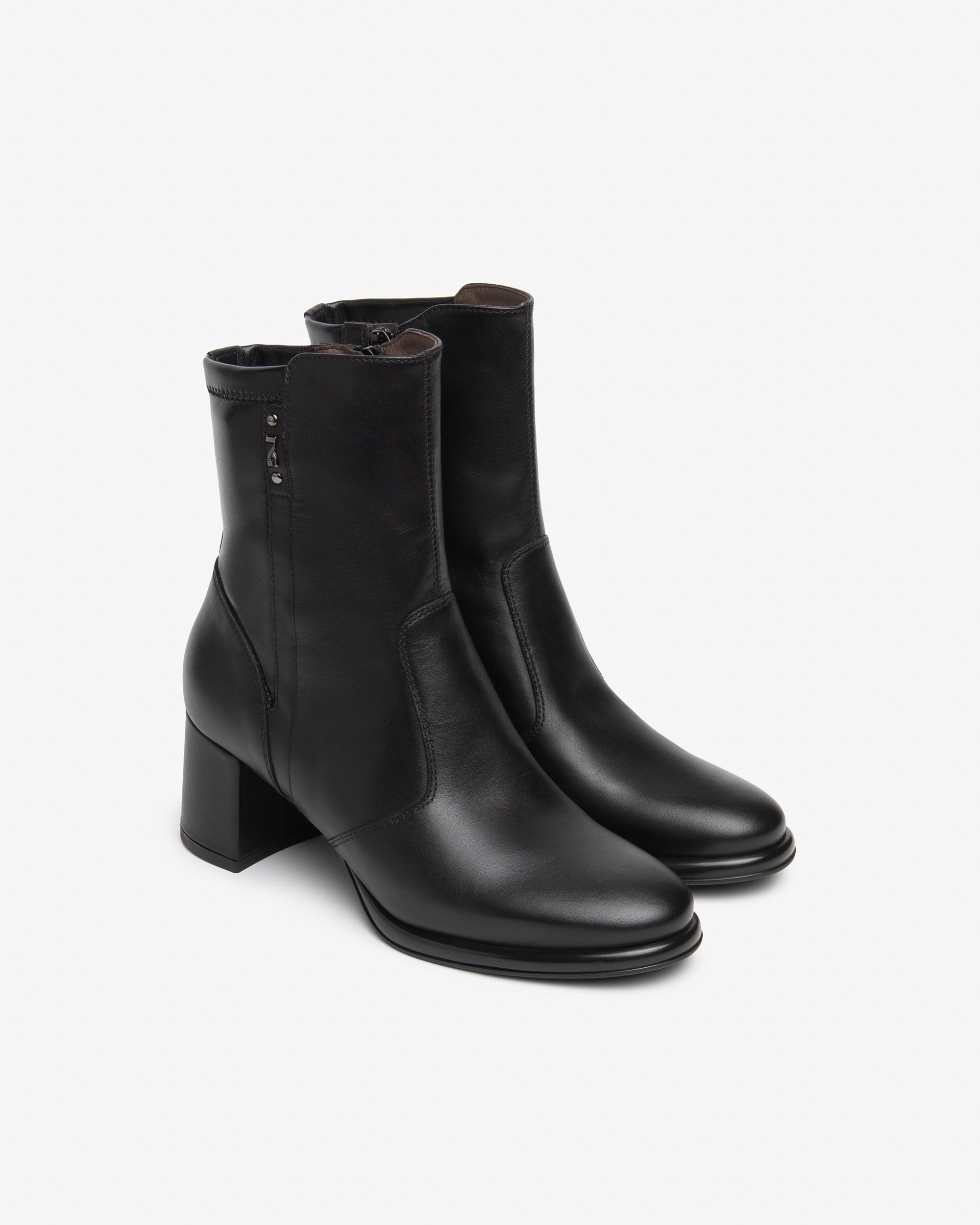 NeroGiardini Bottines Femme Cuir Bottines Zip Talon 60 mm