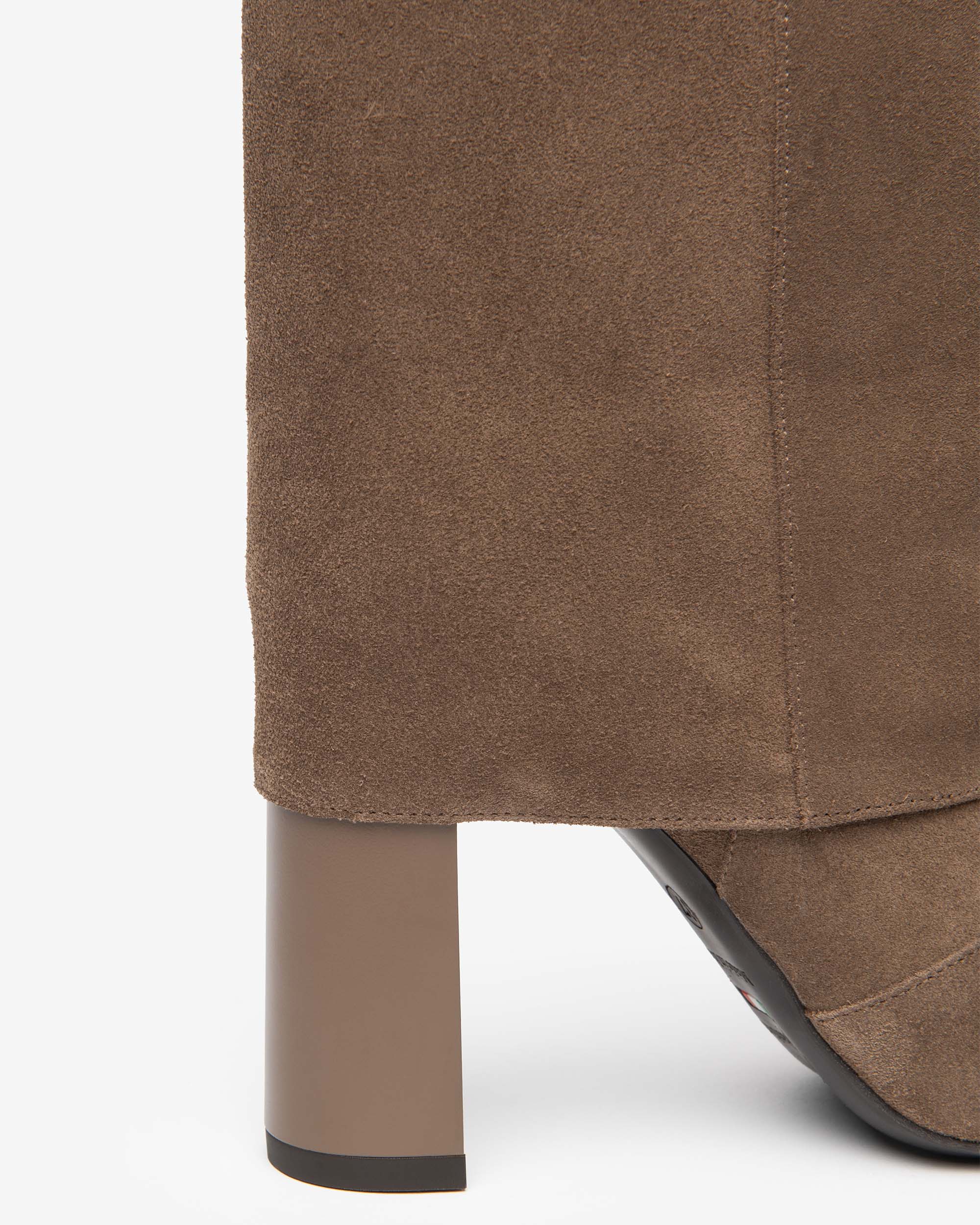 NeroGiardini Bottes Femme Daim Talon 95 mm