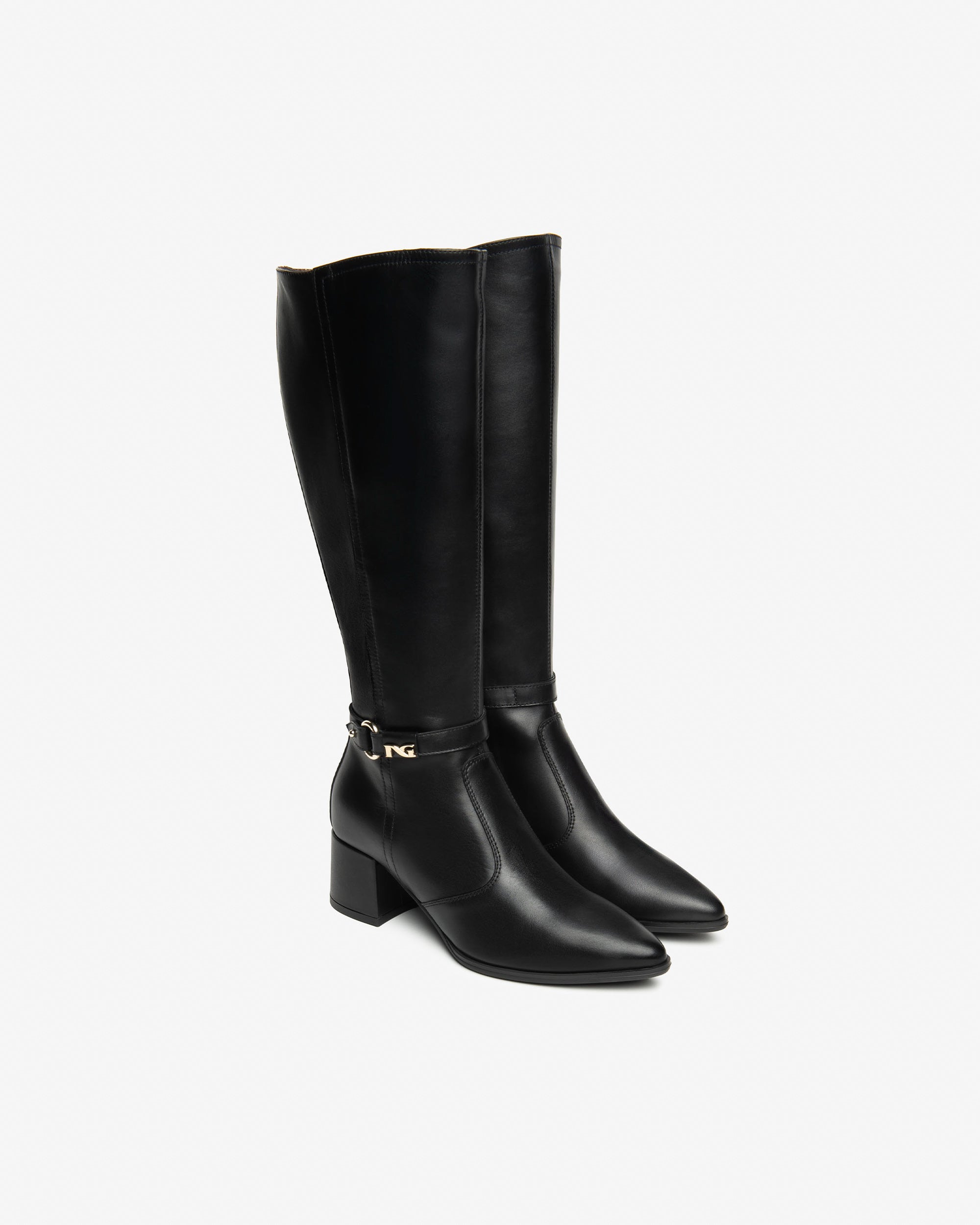 NeroGiardini Bottes Femme Cuir Automne Hiver