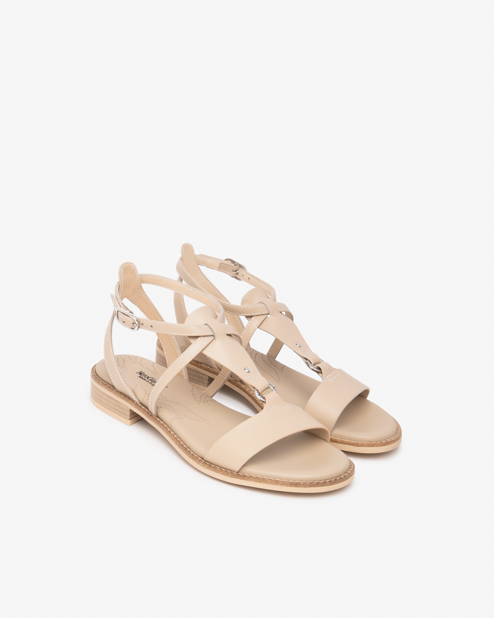 NeroGiardini Sandales Cuir Femme 35-41 Made in Italy