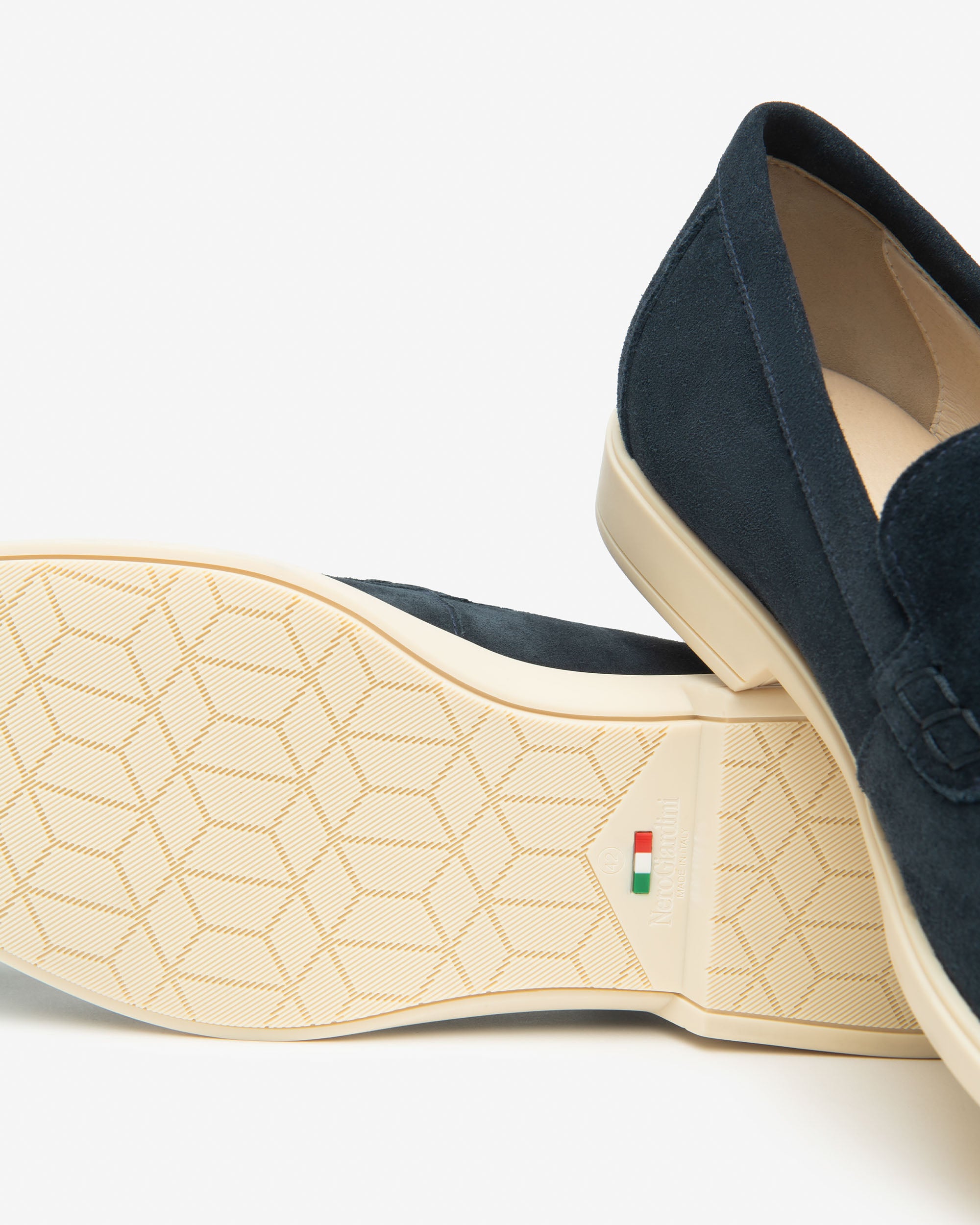 NeroGiardini Mocassins Loafer Homme Cuir Velours 42