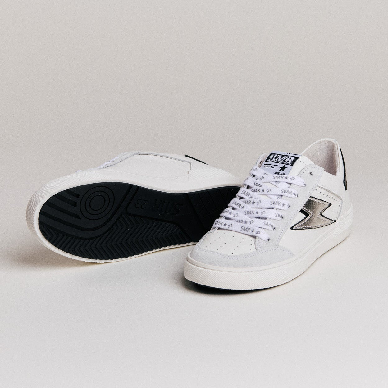 SMR Noubar D607 baskets blanc pointure 38 cuir