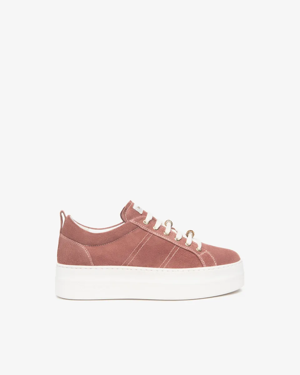 NeroGiardini Sneakers Cuir Velours Femme Confort