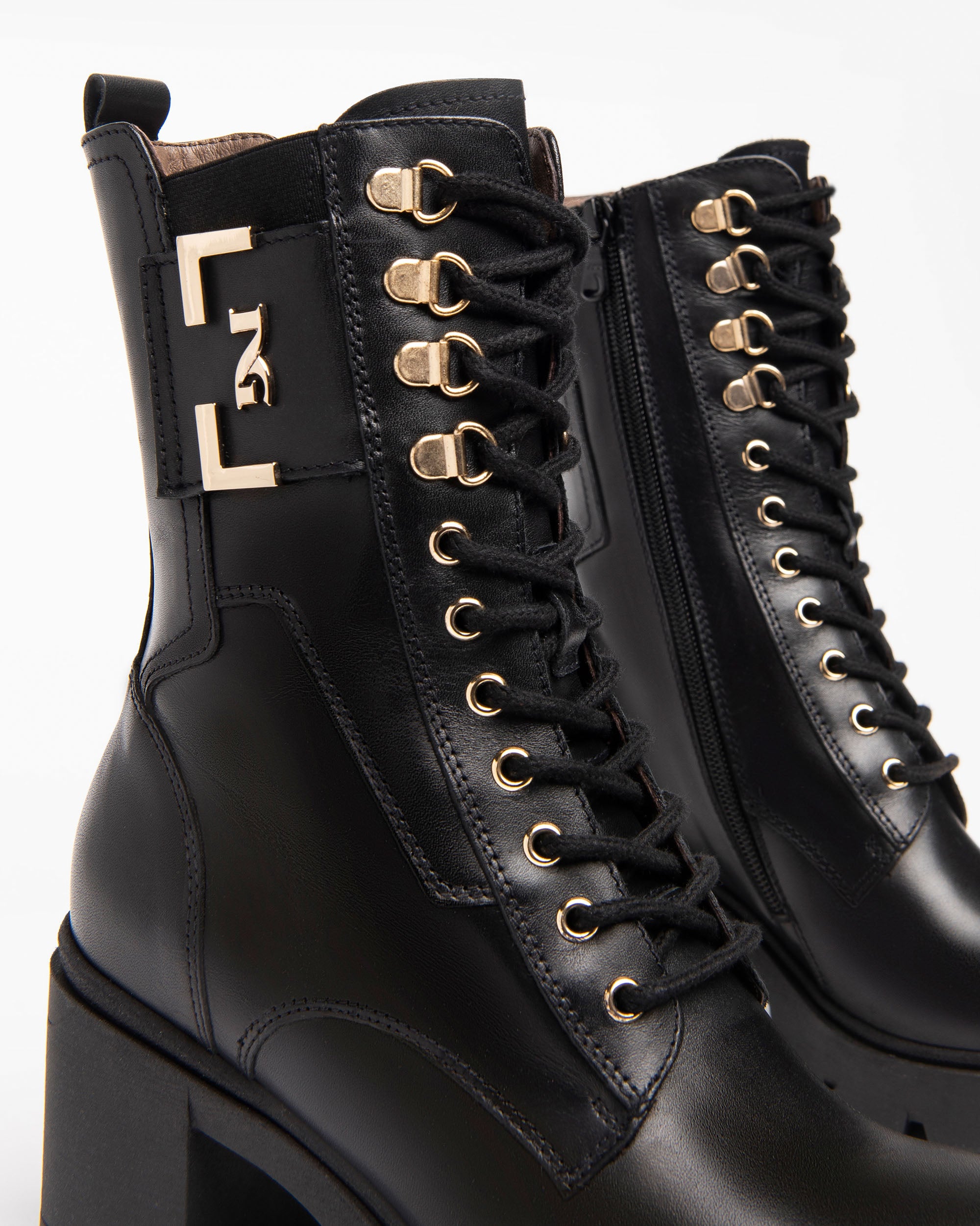 NeroGiardini Bottines Motardes Femme Cuir Combat 35-41